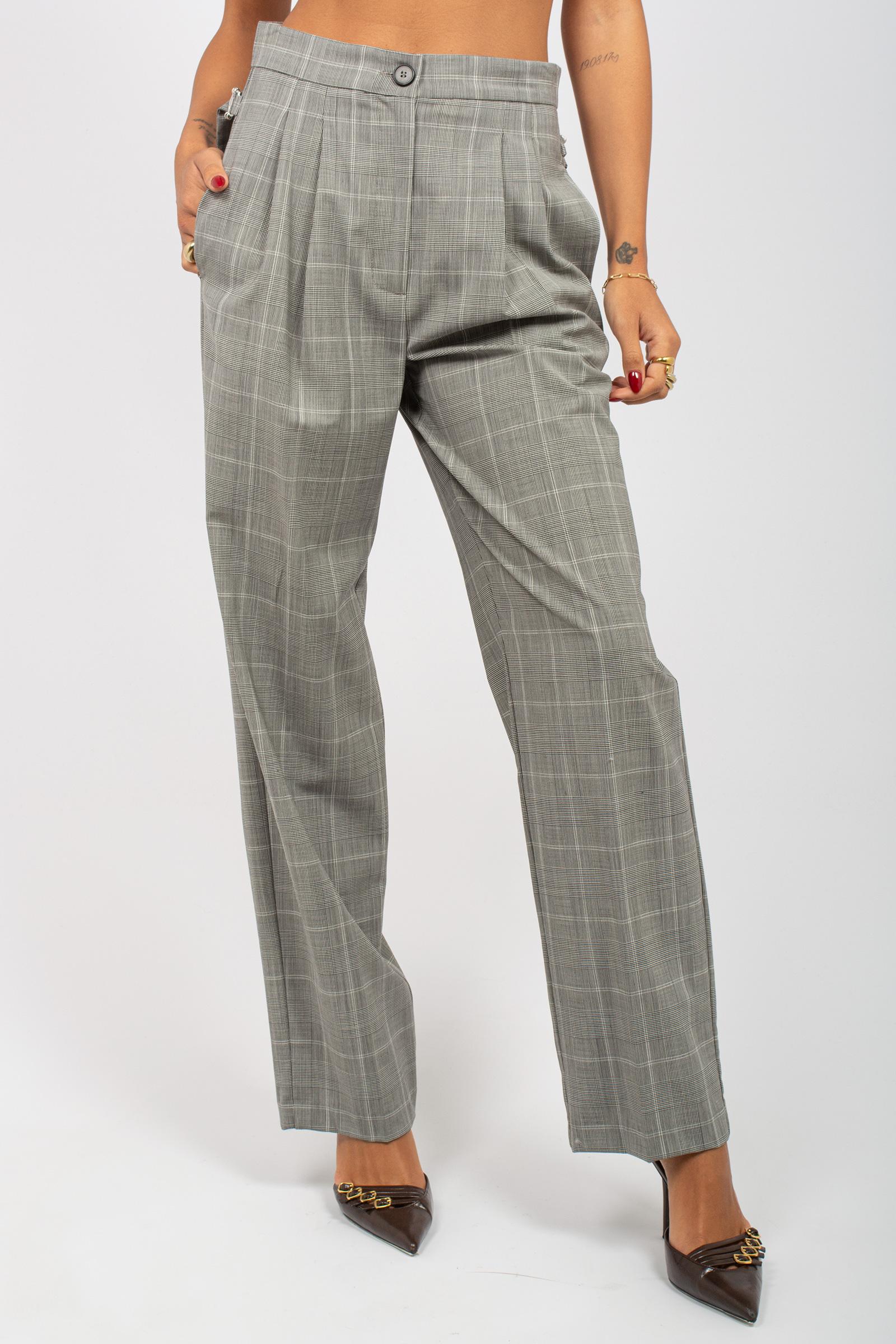 pantalone in principe di galles M1F0058 PANNA SOLOTRE 