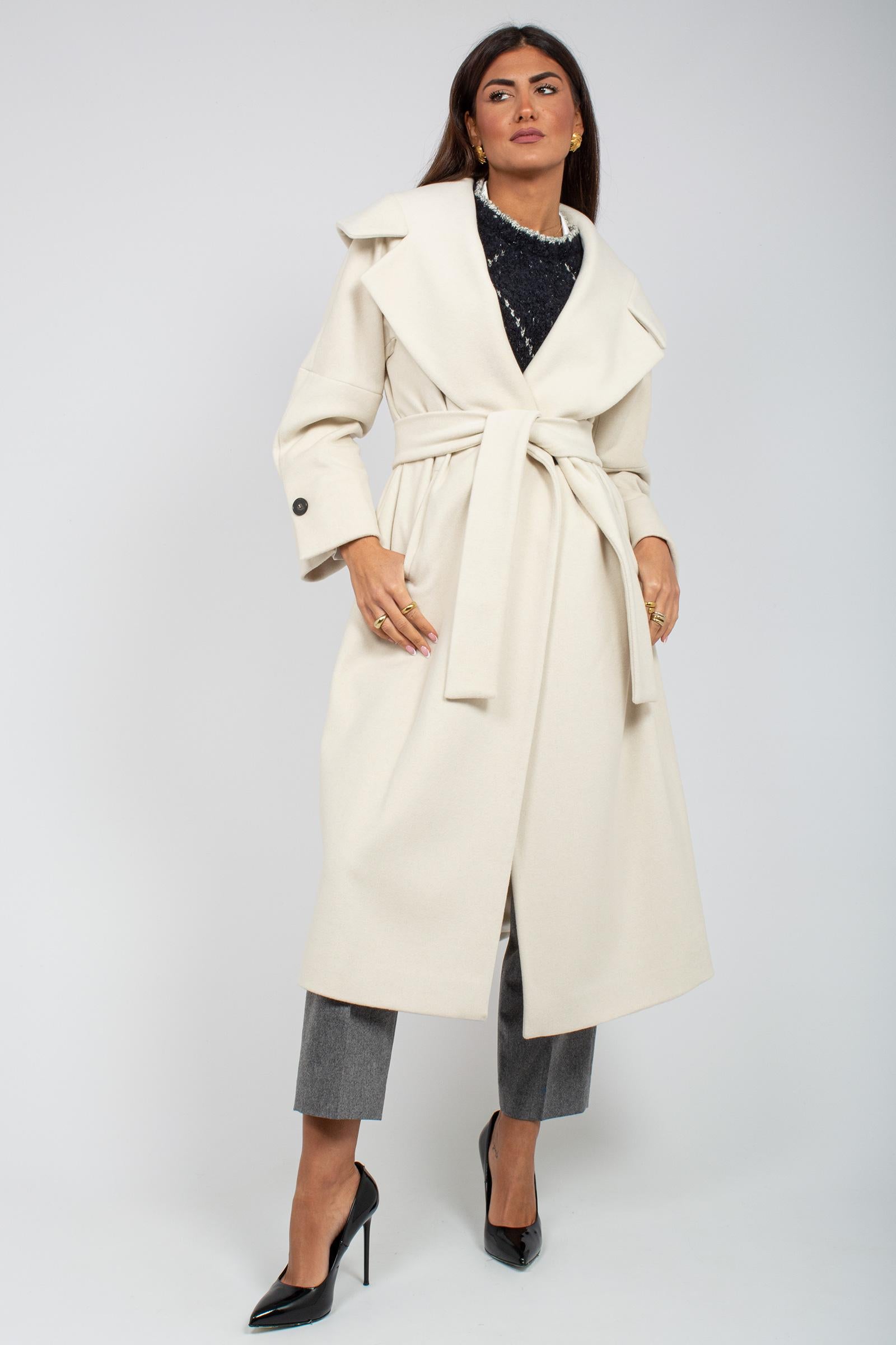 cappotto collo ampio in lana vergine 4600264337 9263 TARDIA 