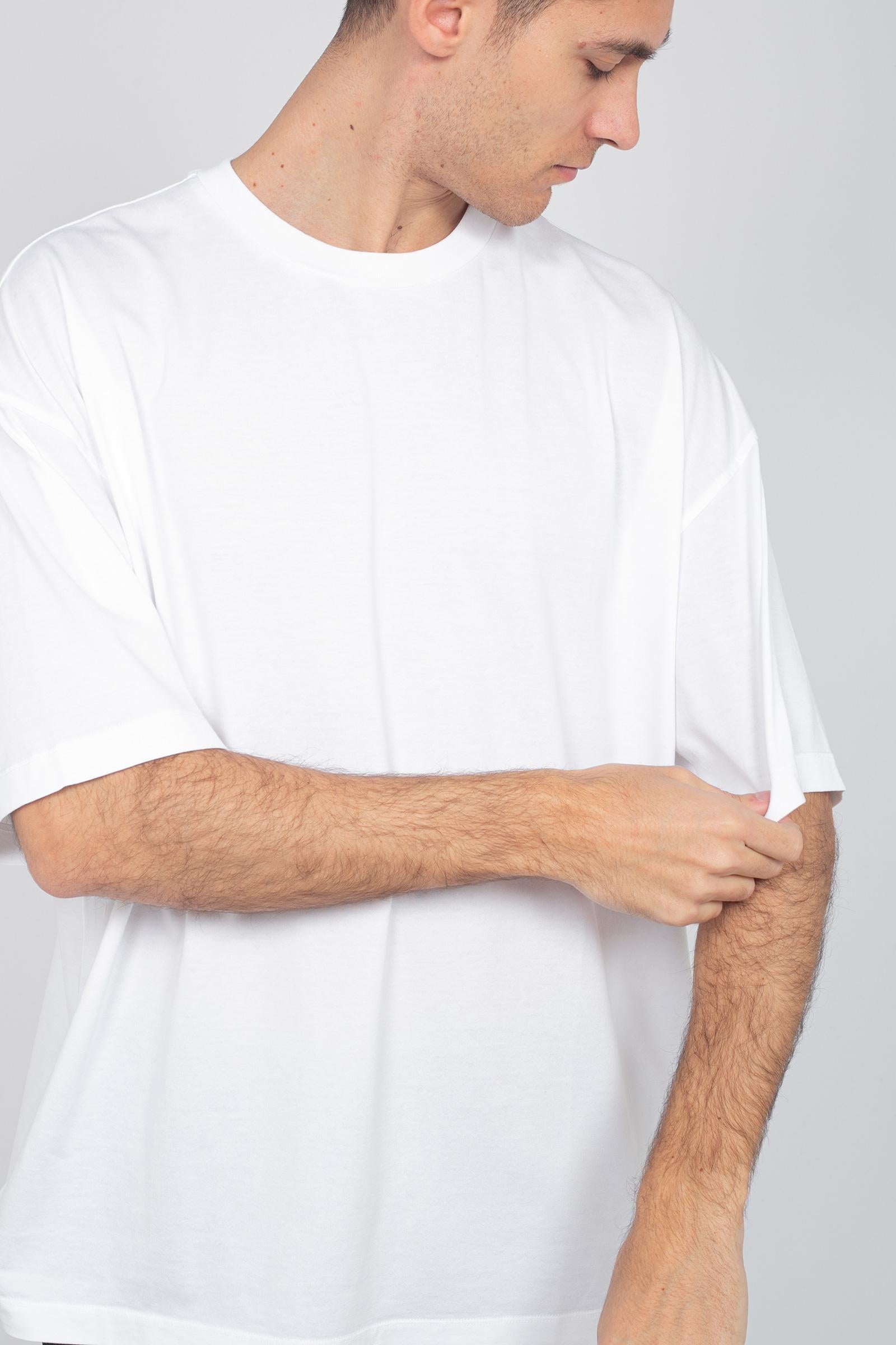 t-shirt oversize in cotone RB51221 01 ROBERTO COLLINA 