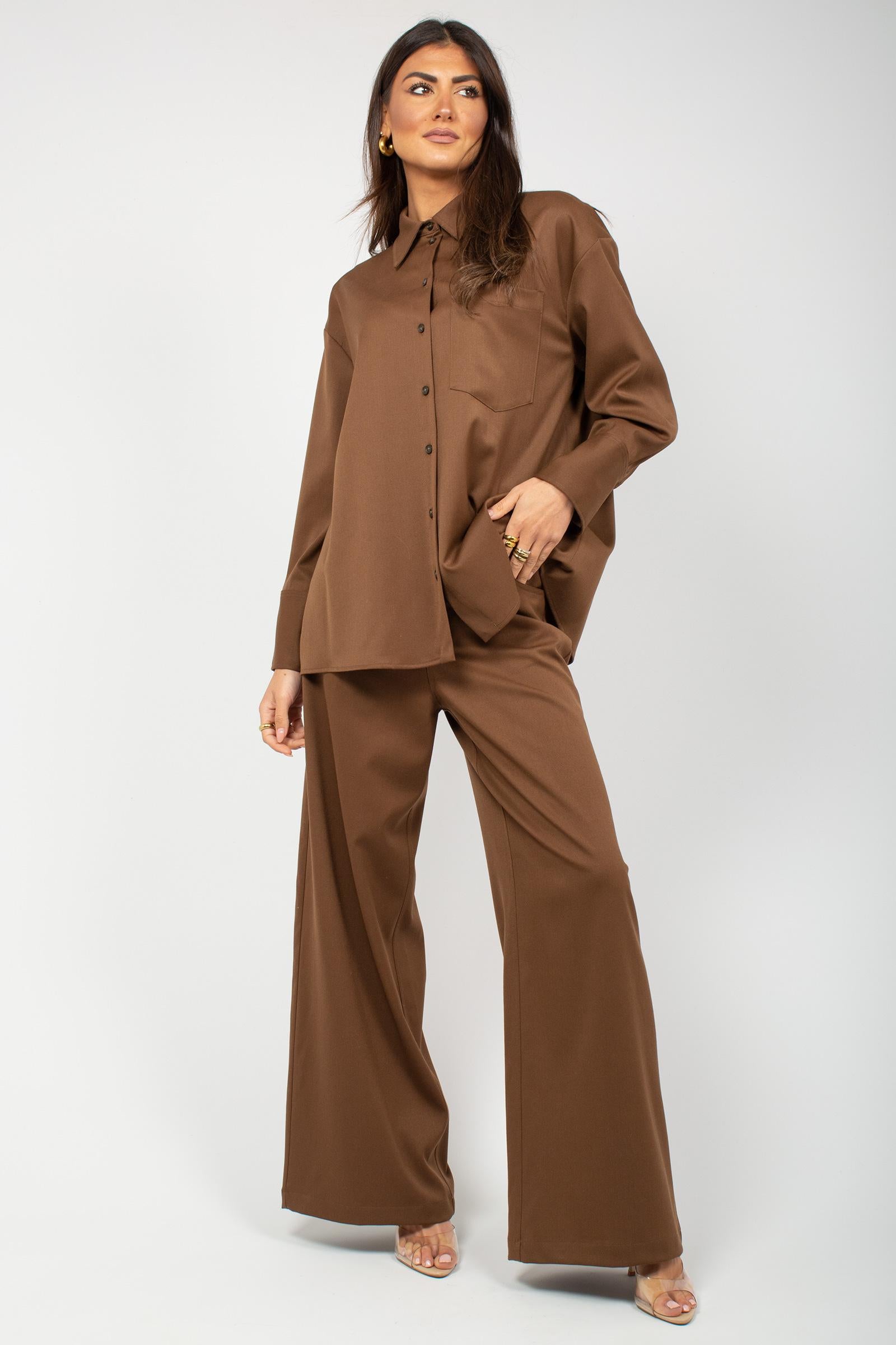 camicia in misto lana 'angelica' P5WH09 U69 ERIKA CAVALLINI 