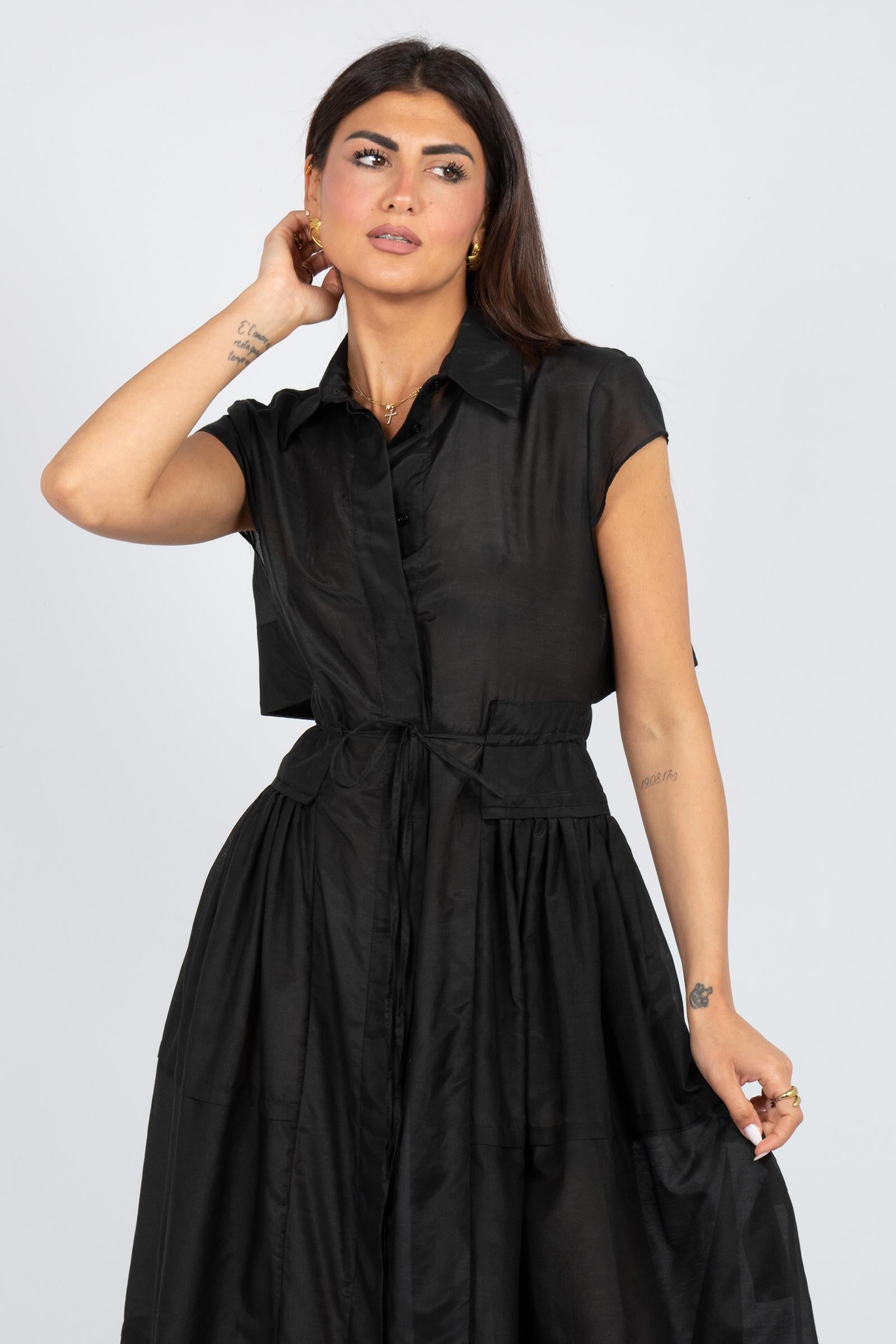 abito in cotone e seta 'celia' S6SI43 Y69 SEMICOUTURE 