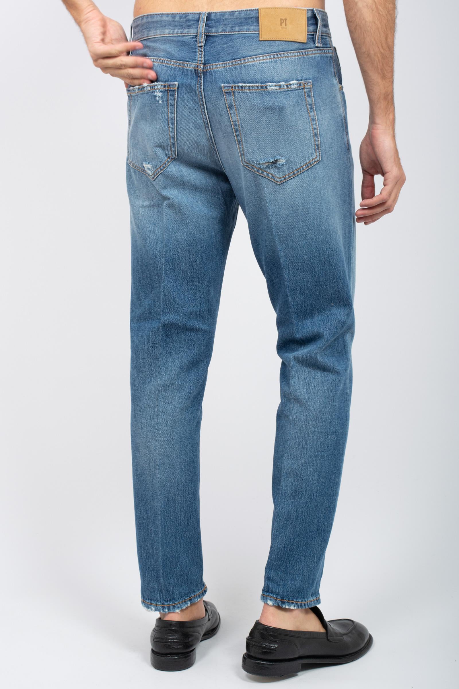 denim in cotone stretch 'raggae' C5TP05B0 CA5620MM90 PT TORINO DENIM 