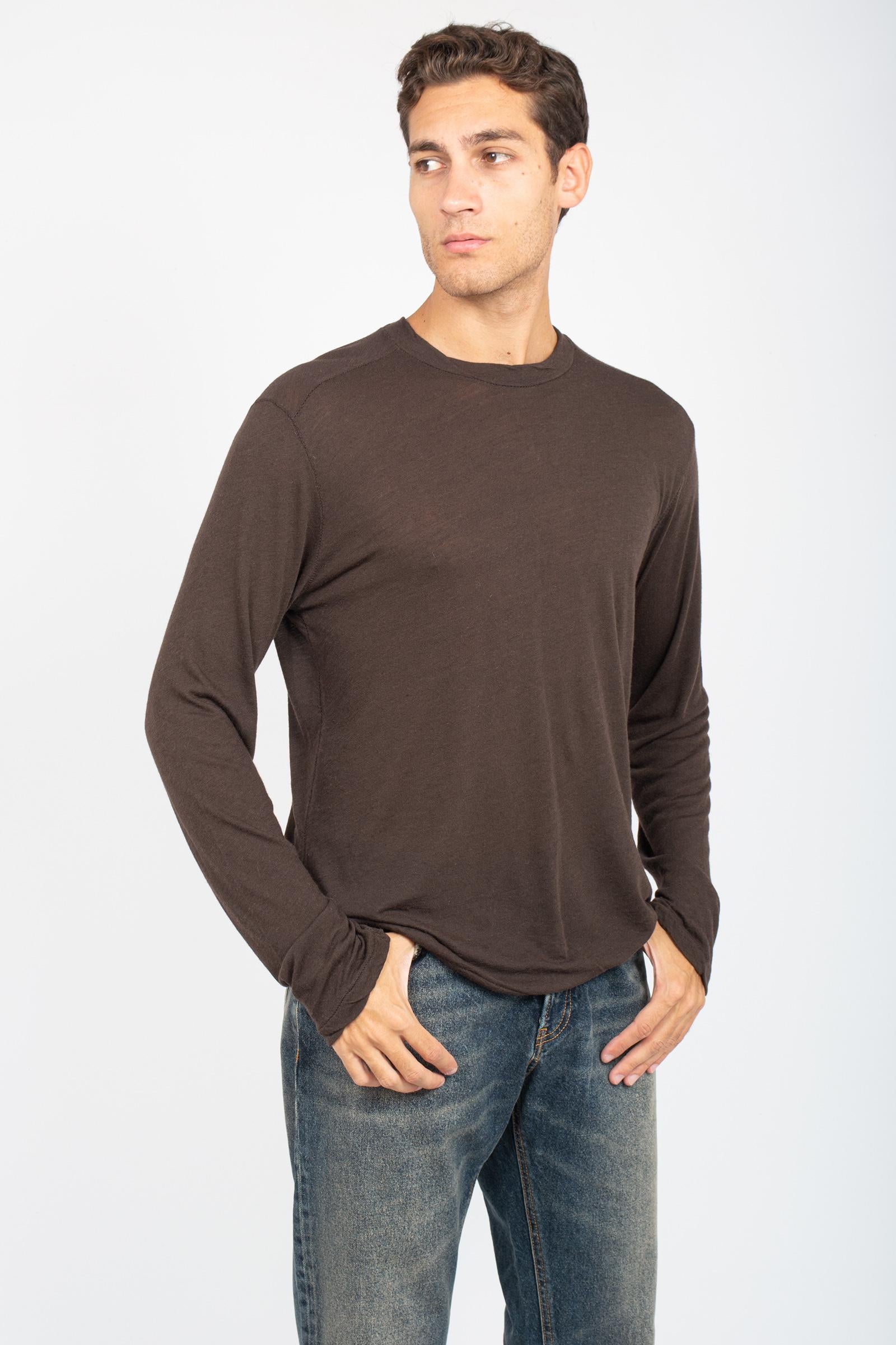 t-shirt manica lunga in misto lana AI25AFU70 24 ATOMO FACTORY 