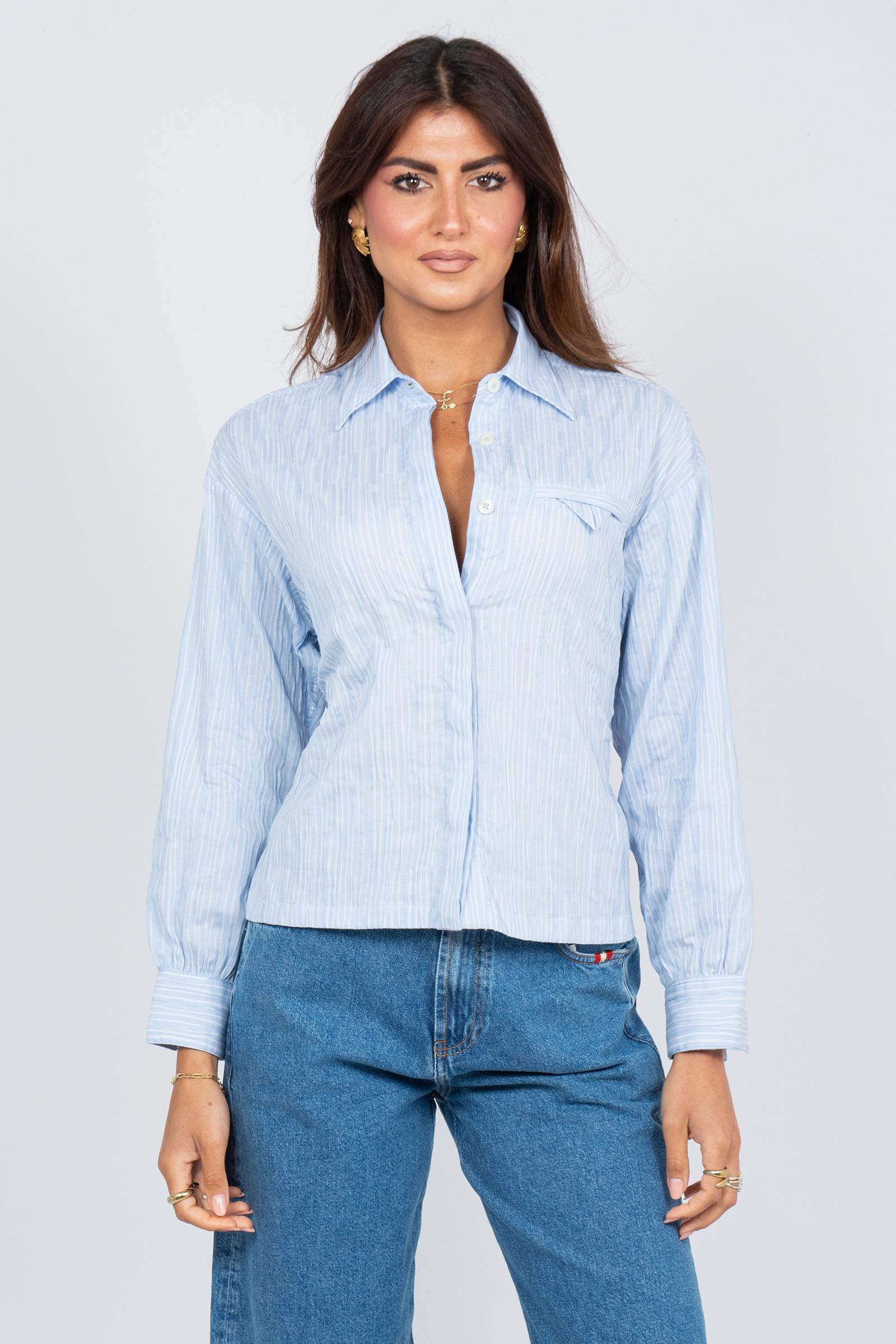 camicia in cotone a righe 'gilda' AMD124124CQ74XXXX C0617 AMISH 