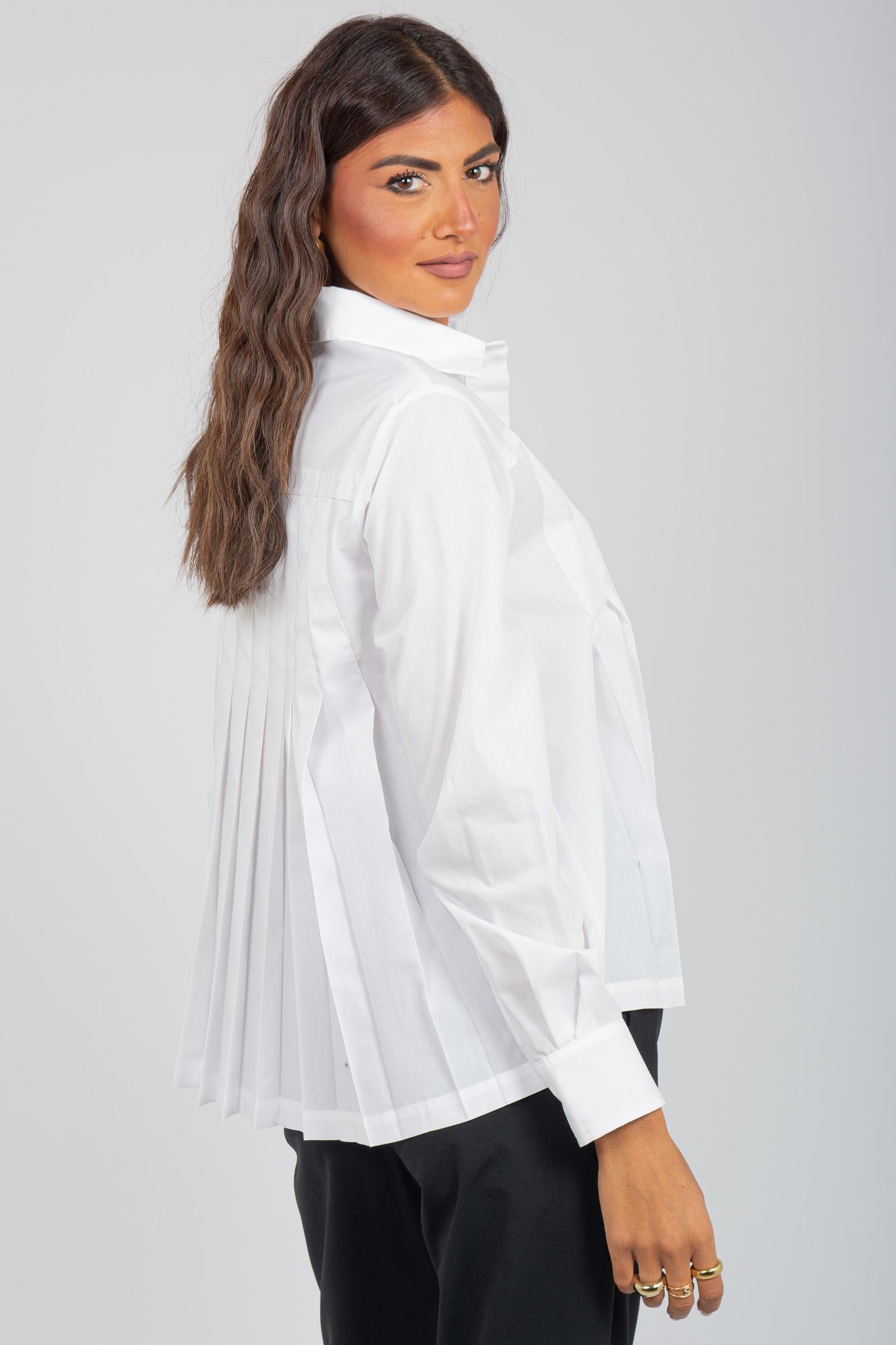 camicia shoming in cotone 'ambra' Y5WK23 A01 SEMICOUTURE 