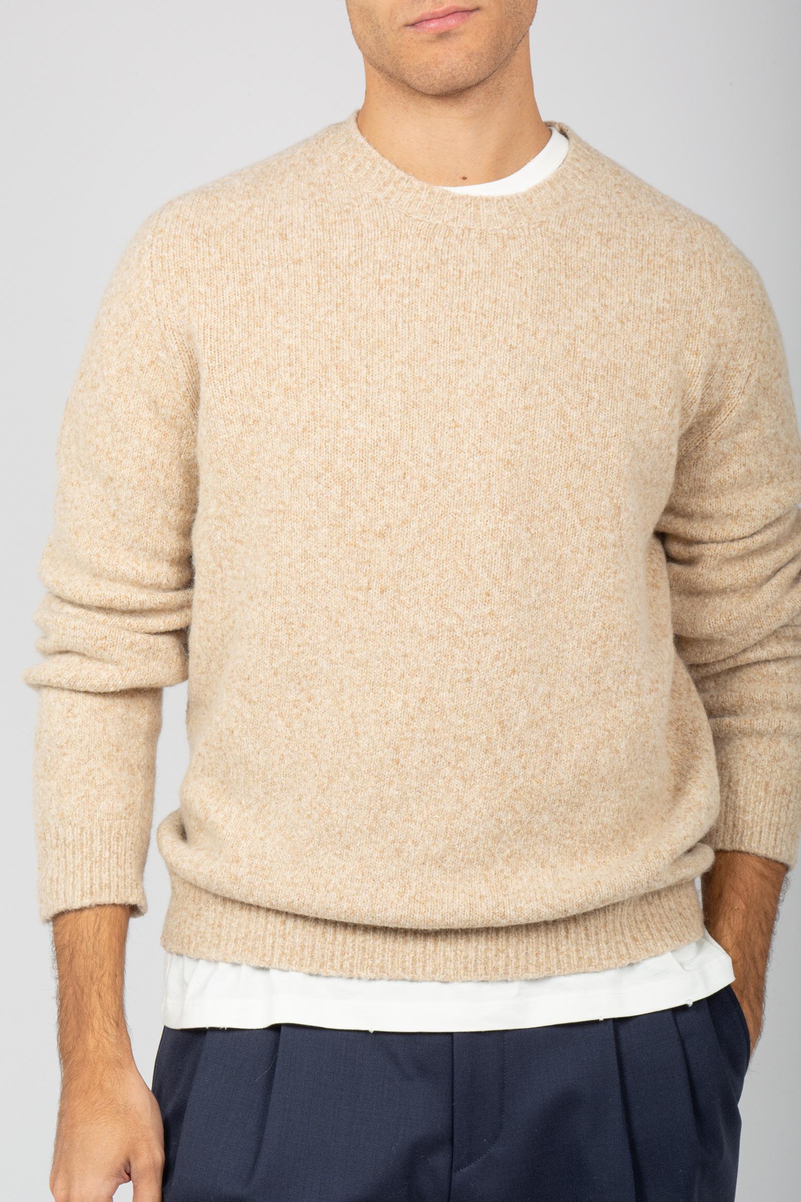 girocollo in misto lana melange 253M43001 05 ROBERTO COLLINA 