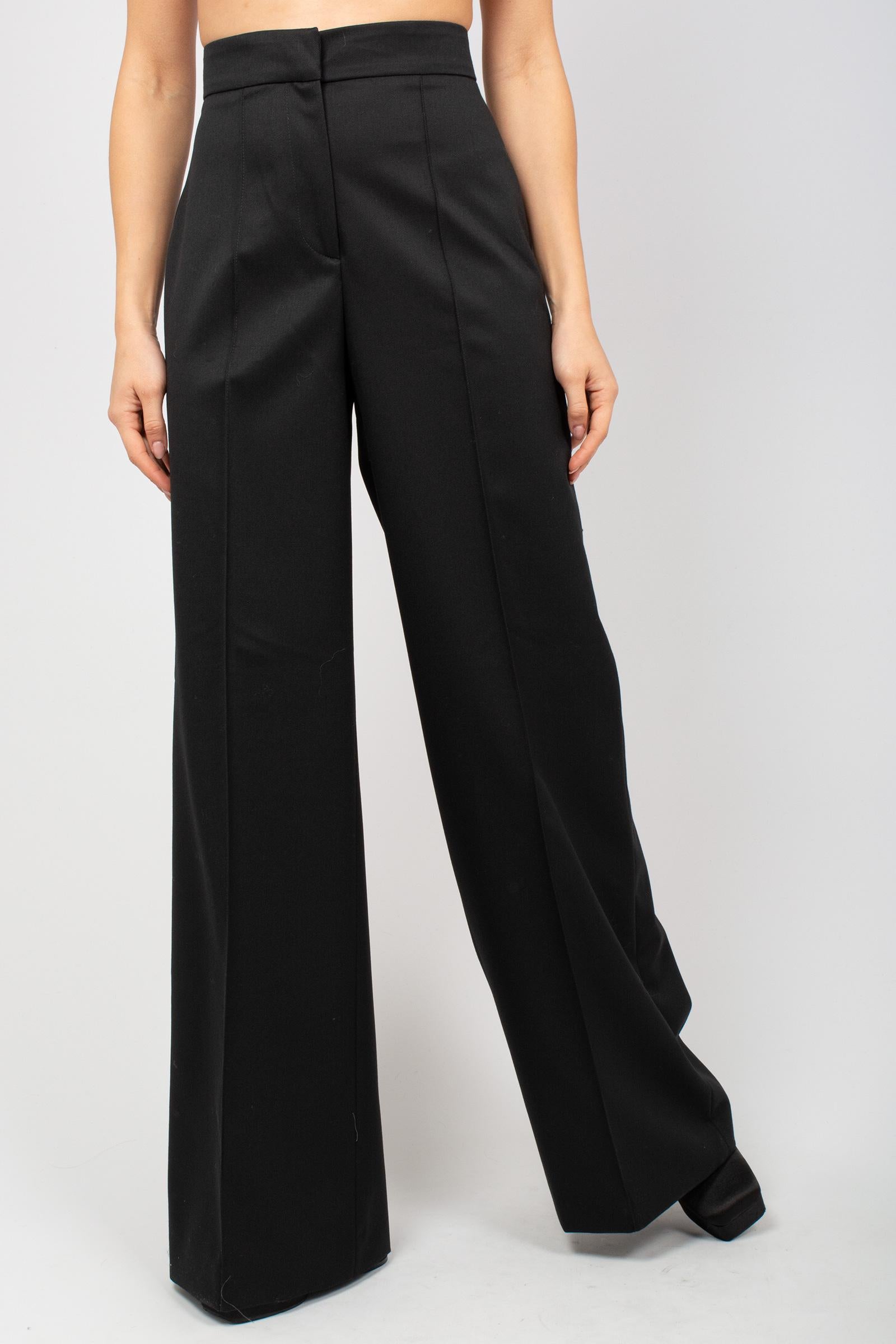 pantalone ampio in gabardine di lana 'beatrice' CDVSBEZ00STD SD740990 PT TORINO 