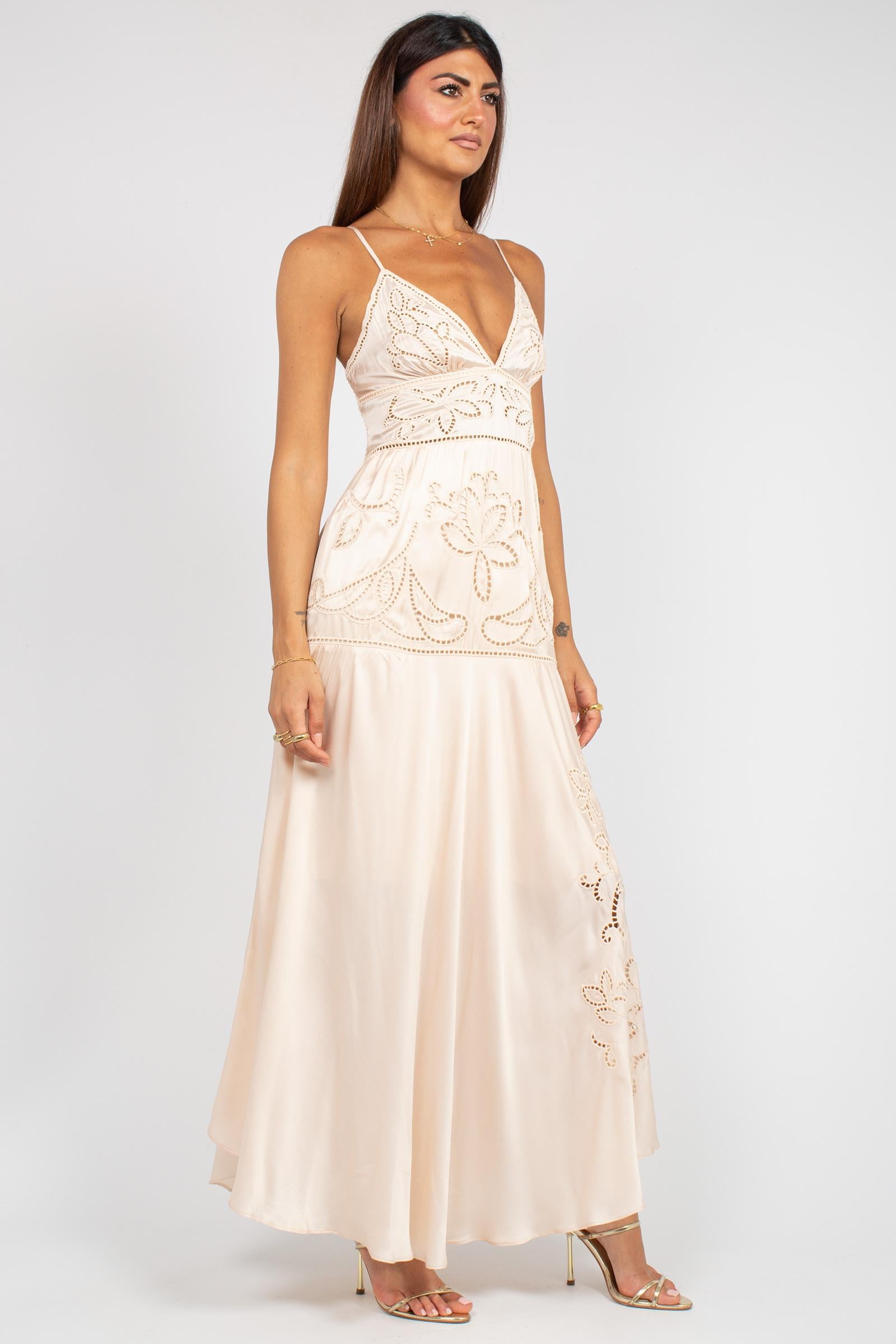 abito in viscosa e macrame D48EQ036EL1 00414 ERMANNO - ERMANNO SCERVINO 
