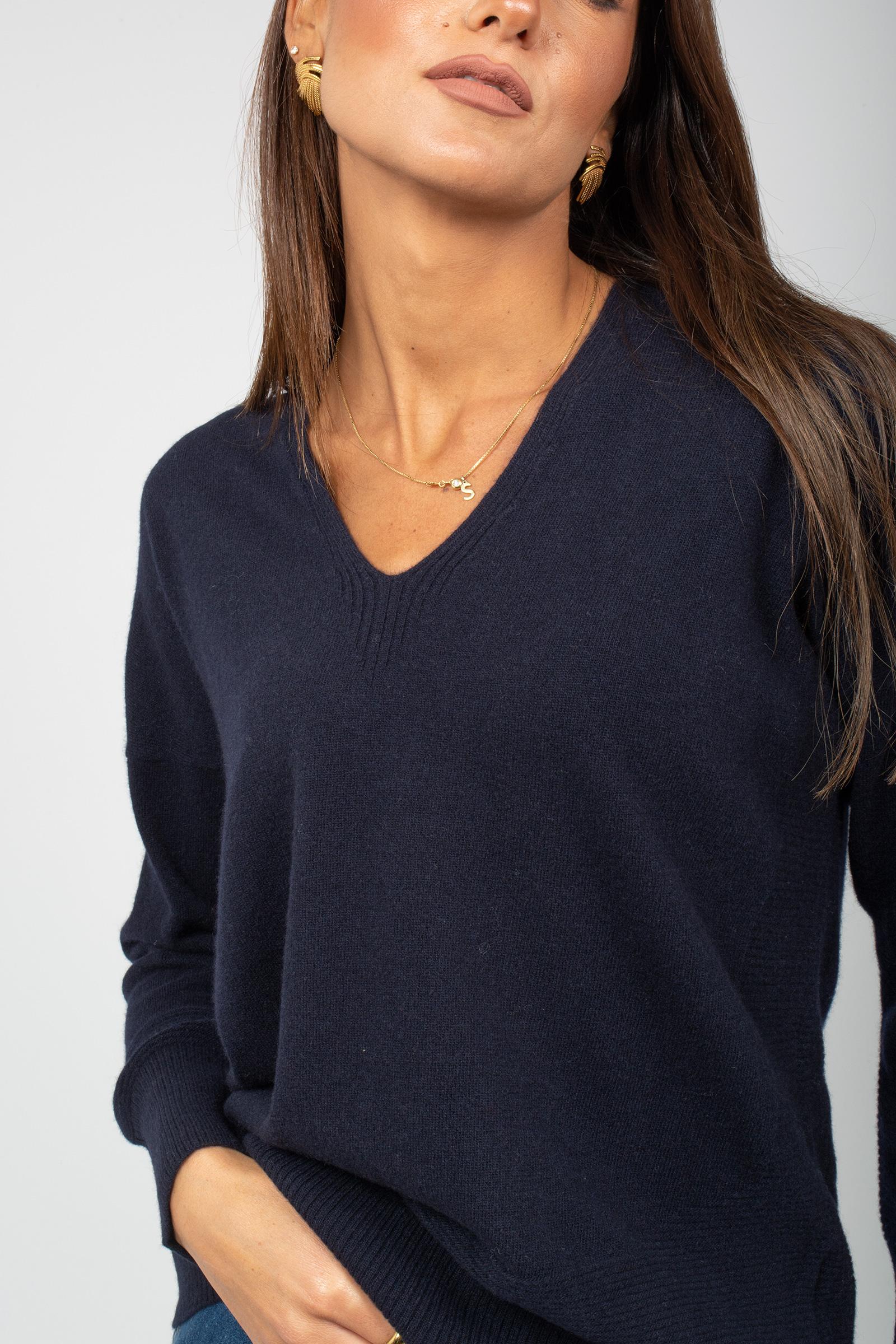 scollo v in lana merinos L9S481R 790 DRUMOHR 