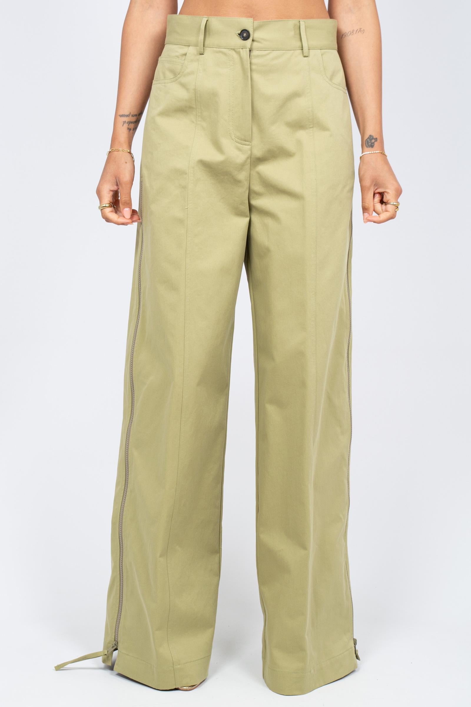 pantalone con zip laterale 'steff' P6SG04 T15 ERIKA CAVALLINI 