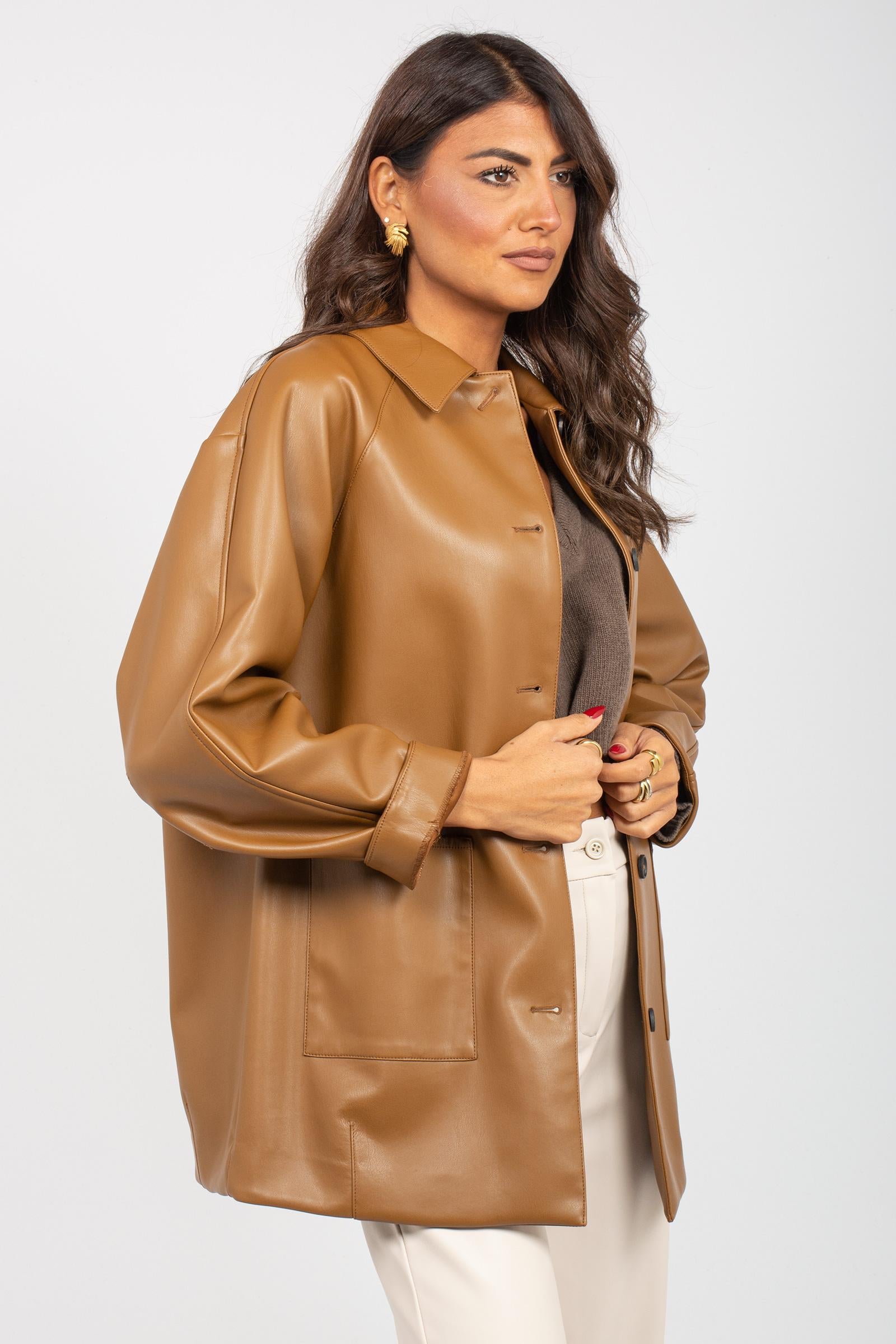 Giacca in ecopelle 'fuoco' 2526916067000 003 MM - MAX MARA 