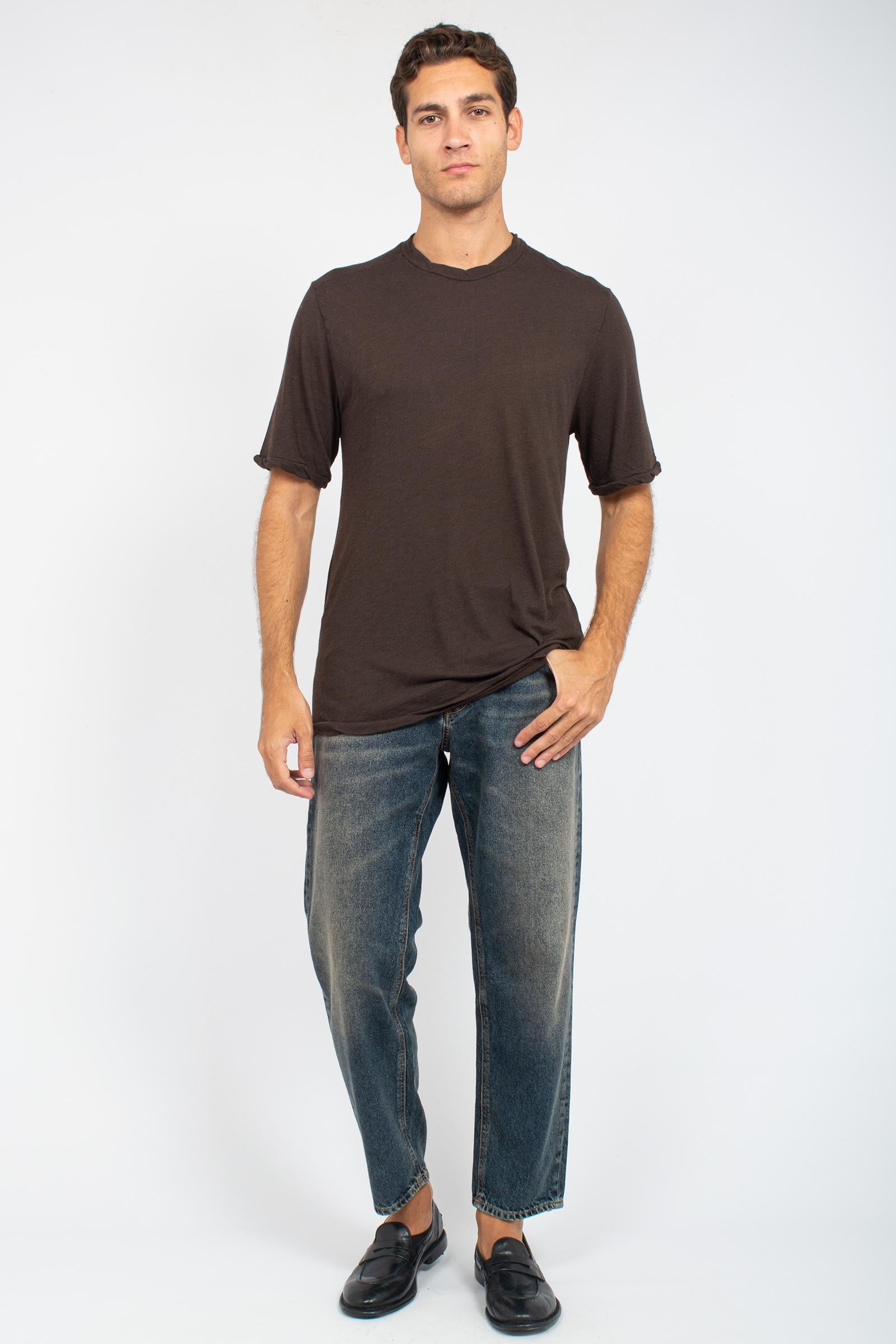 t-shirt mezza manica in misto lana AI25AFU71 24 ATOMO FACTORY 
