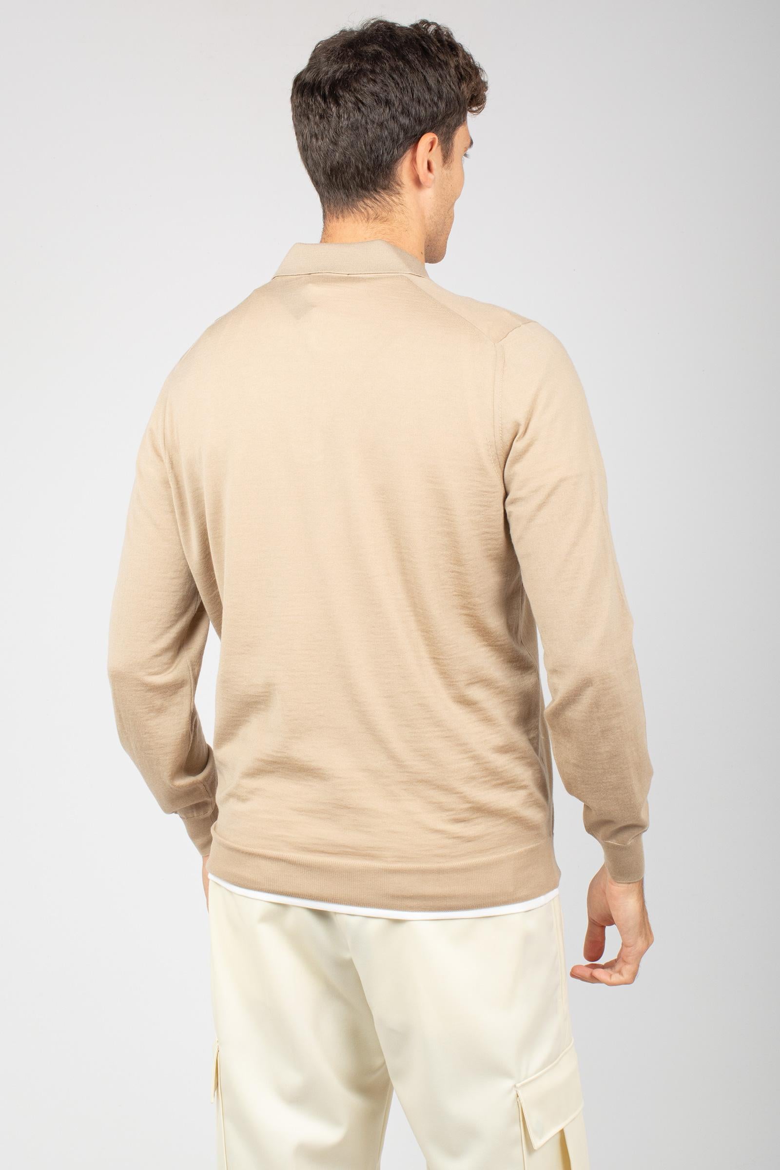 polo con zip in lana merinos ultrafine D0D149 150 DRUMOHR 