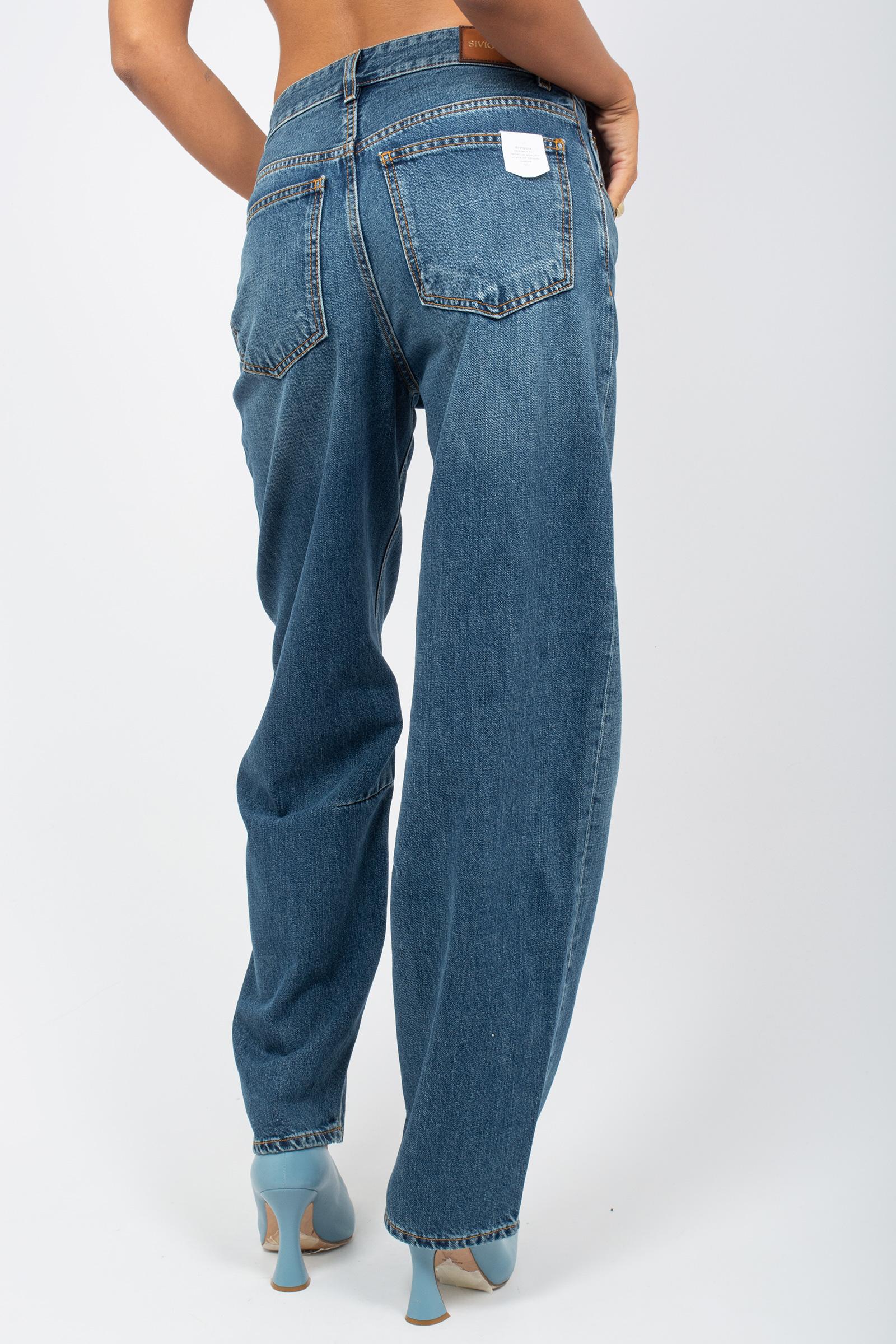 denim in cotone fermo 'patty' SVW02413D0008 MIDBLU SIVIGLIA 