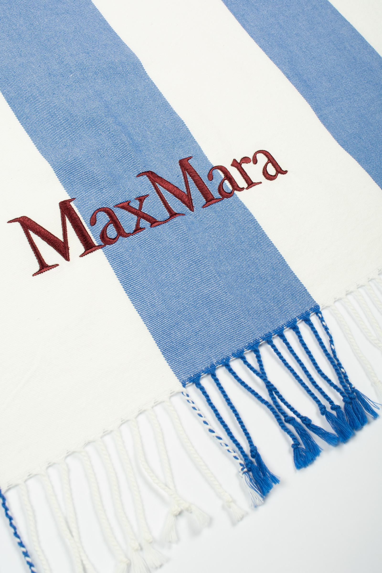 Telo mare a righe in cotone 'recente' 2616591019600 001 MAXMARA BEACHWARE 