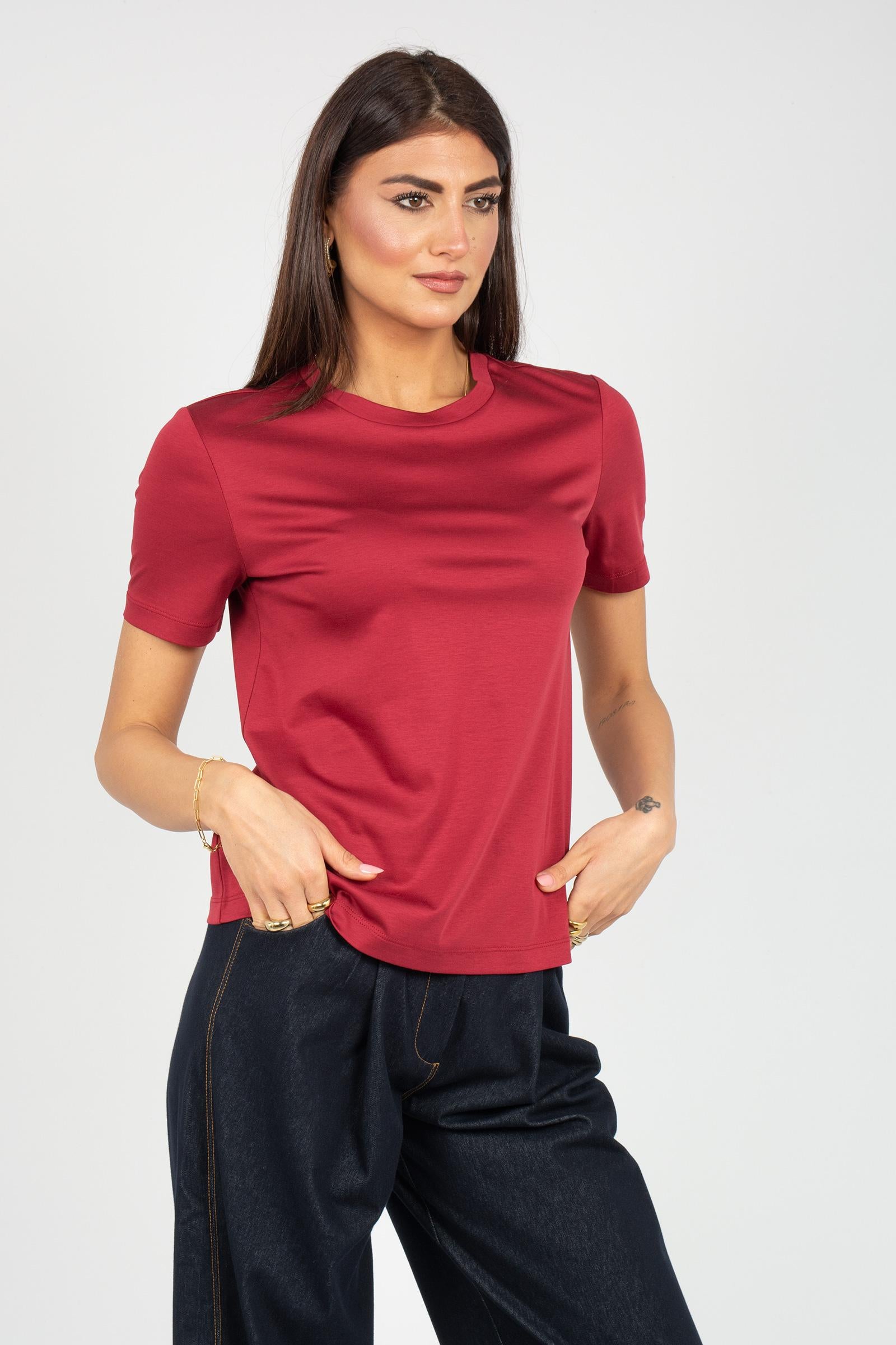 t-shirt in cotone e modal 'astice' 2616841067600 007 MM - MAX MARA 