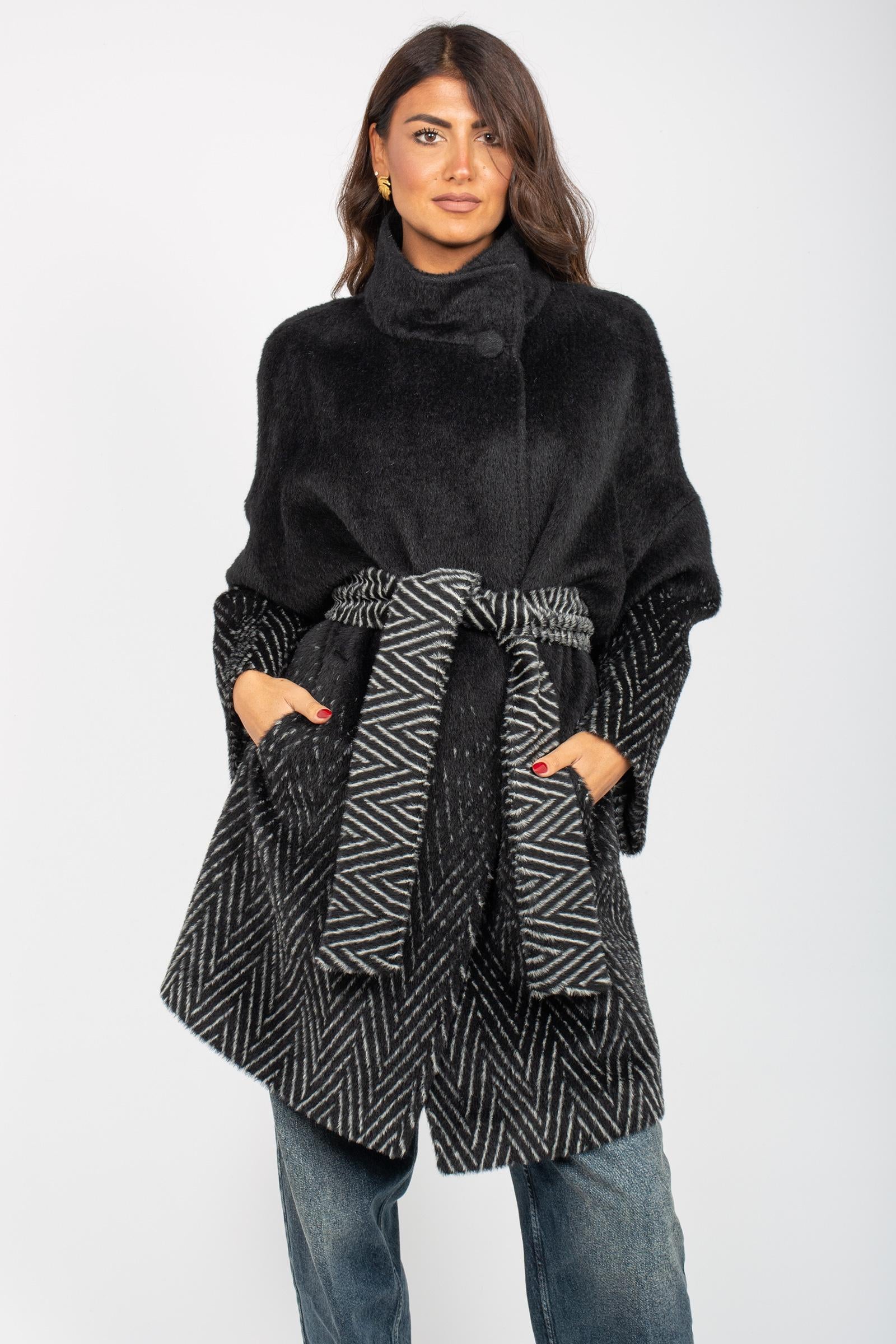 cappotto collo coreano in misto alpaca 9200365429 1339 TARDIA 
