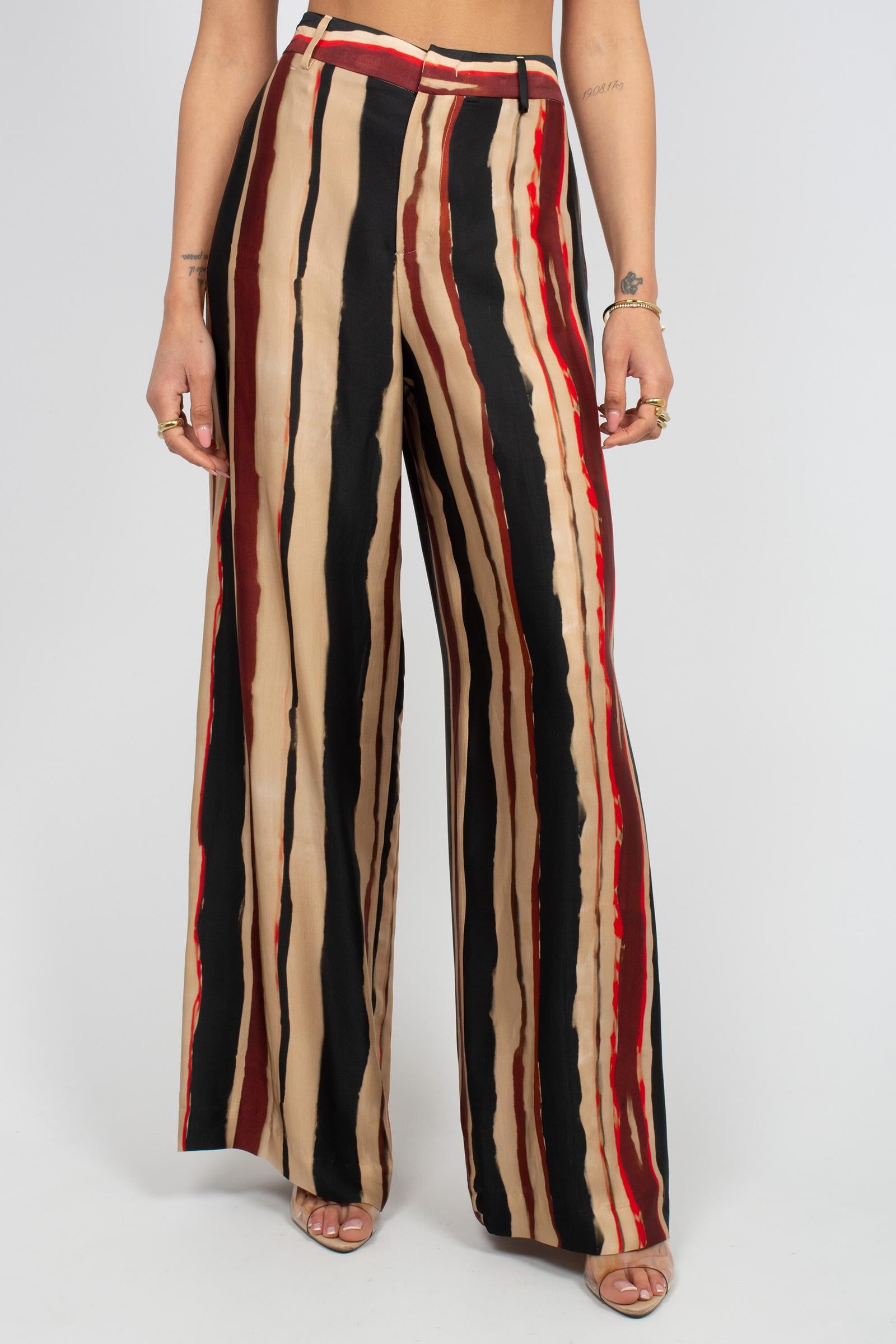 pantalone in viscosa stampata 'lorenza' CDVSLRZ00STD ER270060 PT TORINO 