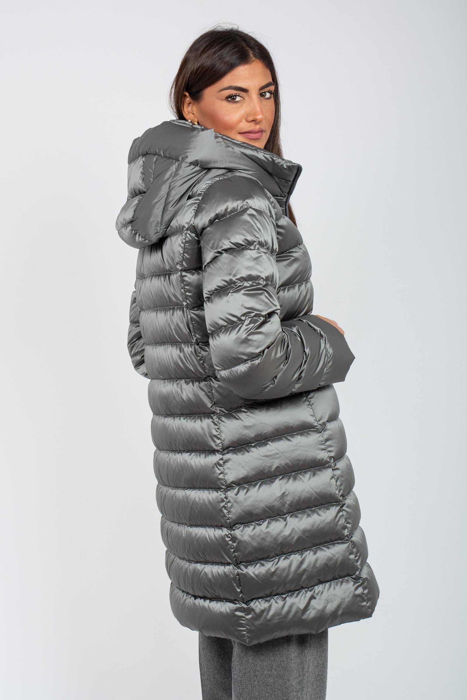 piumino in nylon con cappuccio CS1715480100 953 SEVENTY 