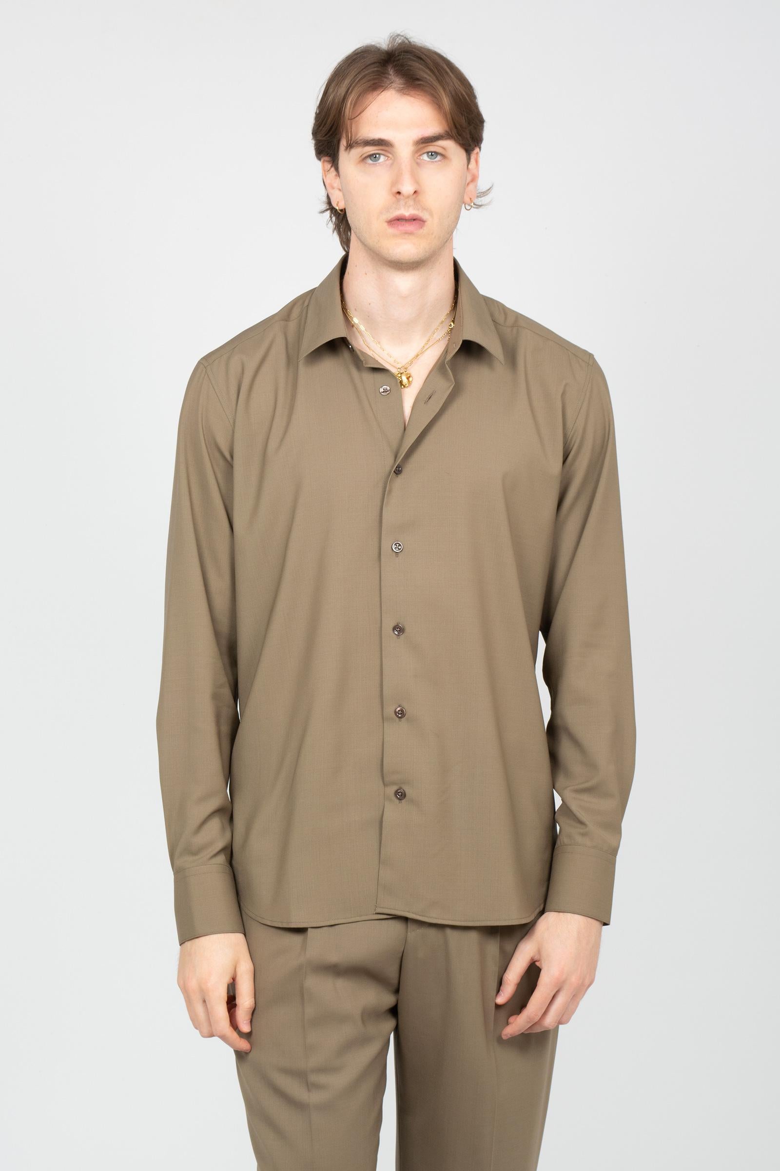 camicia oversize con bottoni in madreperla TL6SIT050RBO ZI560130 PT TORINO 