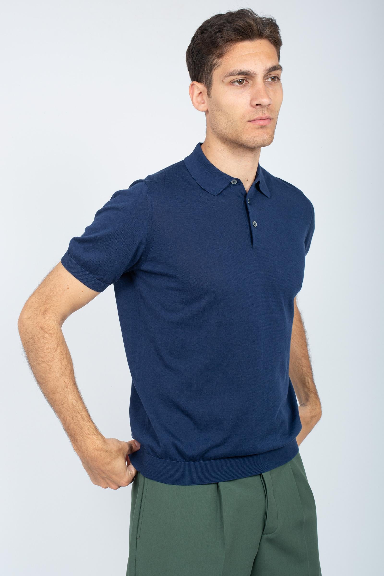 polo in cotone unito D0GN202 770 DRUMOHR 