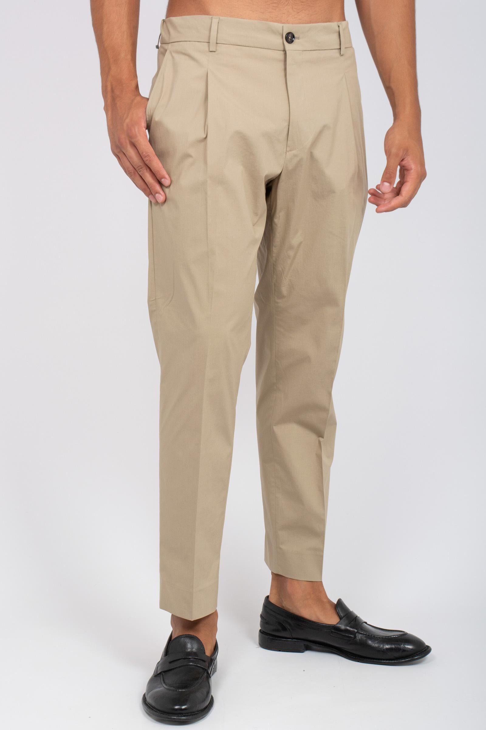 pantalone in cotone 'riccardo' RICCARDOSTSC NOCCIOLA BE ABLE 