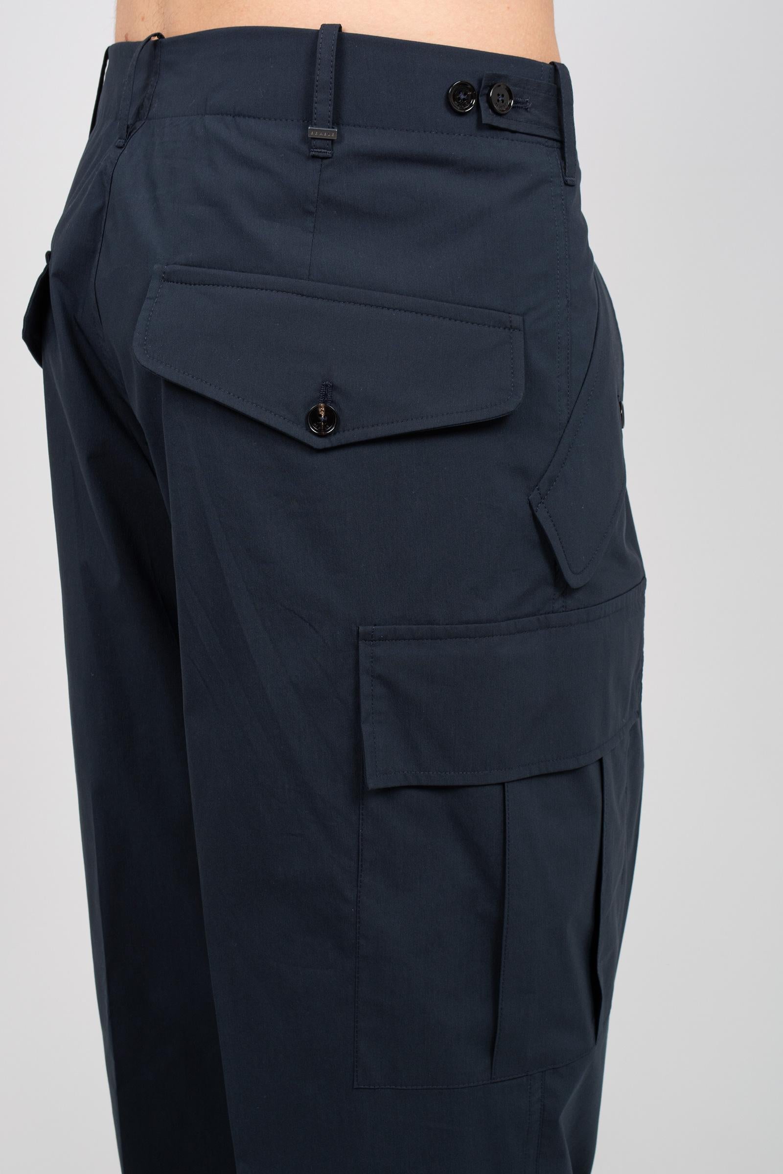 pantalone cargo in misto cotone 'kyoto' KYOTODAS26 BLU BE ABLE 