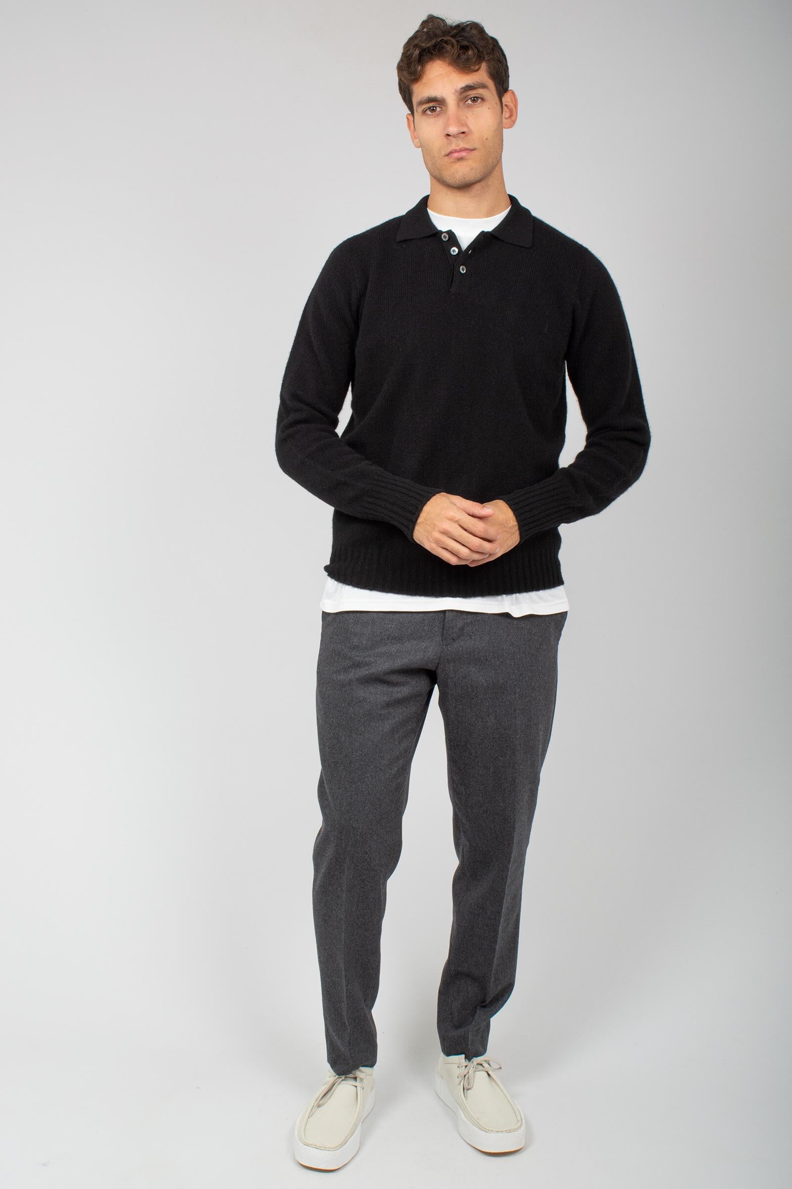 polo rasata in lambswool D4W145L 690 DRUMOHR 