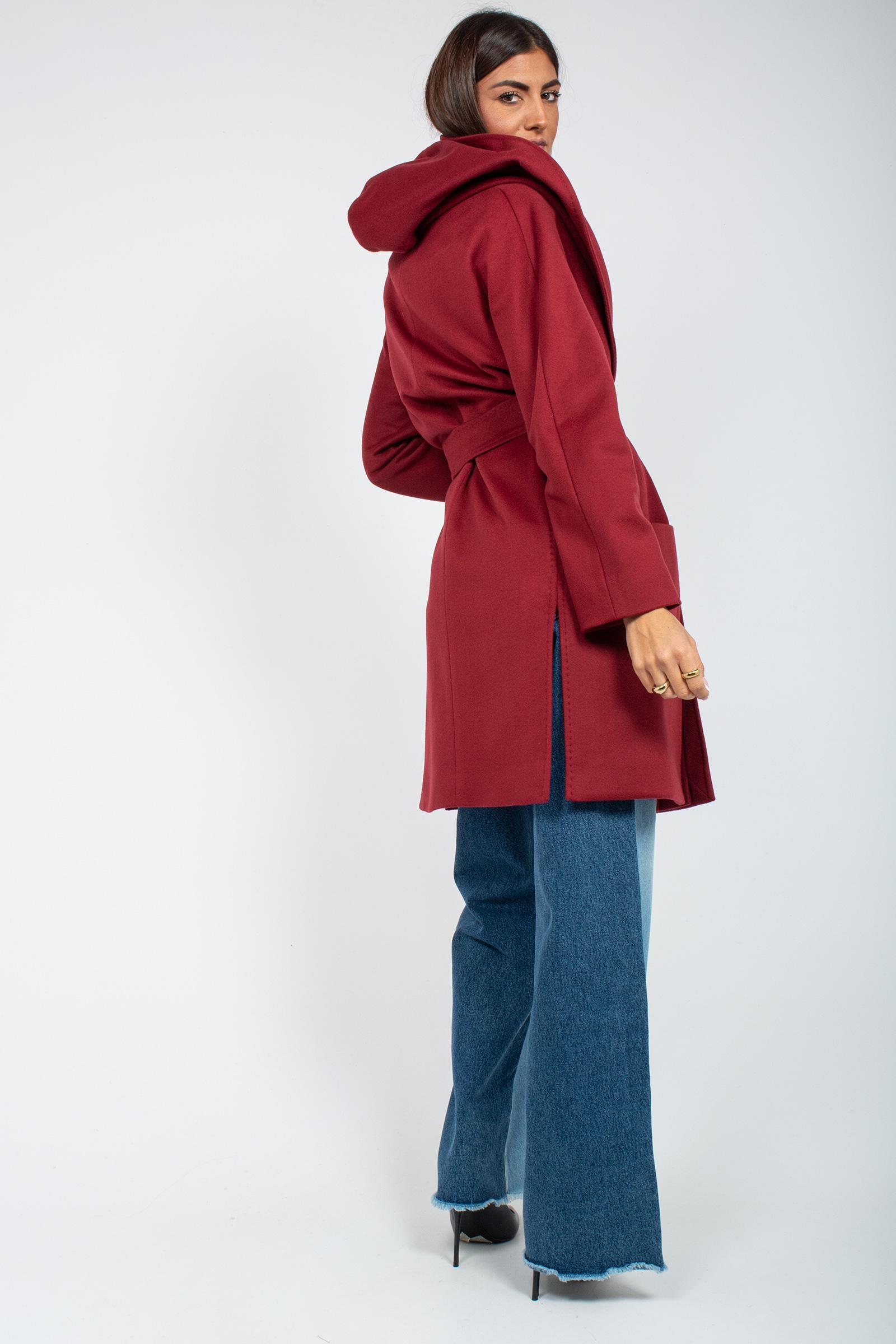 cappotto con cappuccio in lana e cashmere 3600364408 9057 TARDIA 