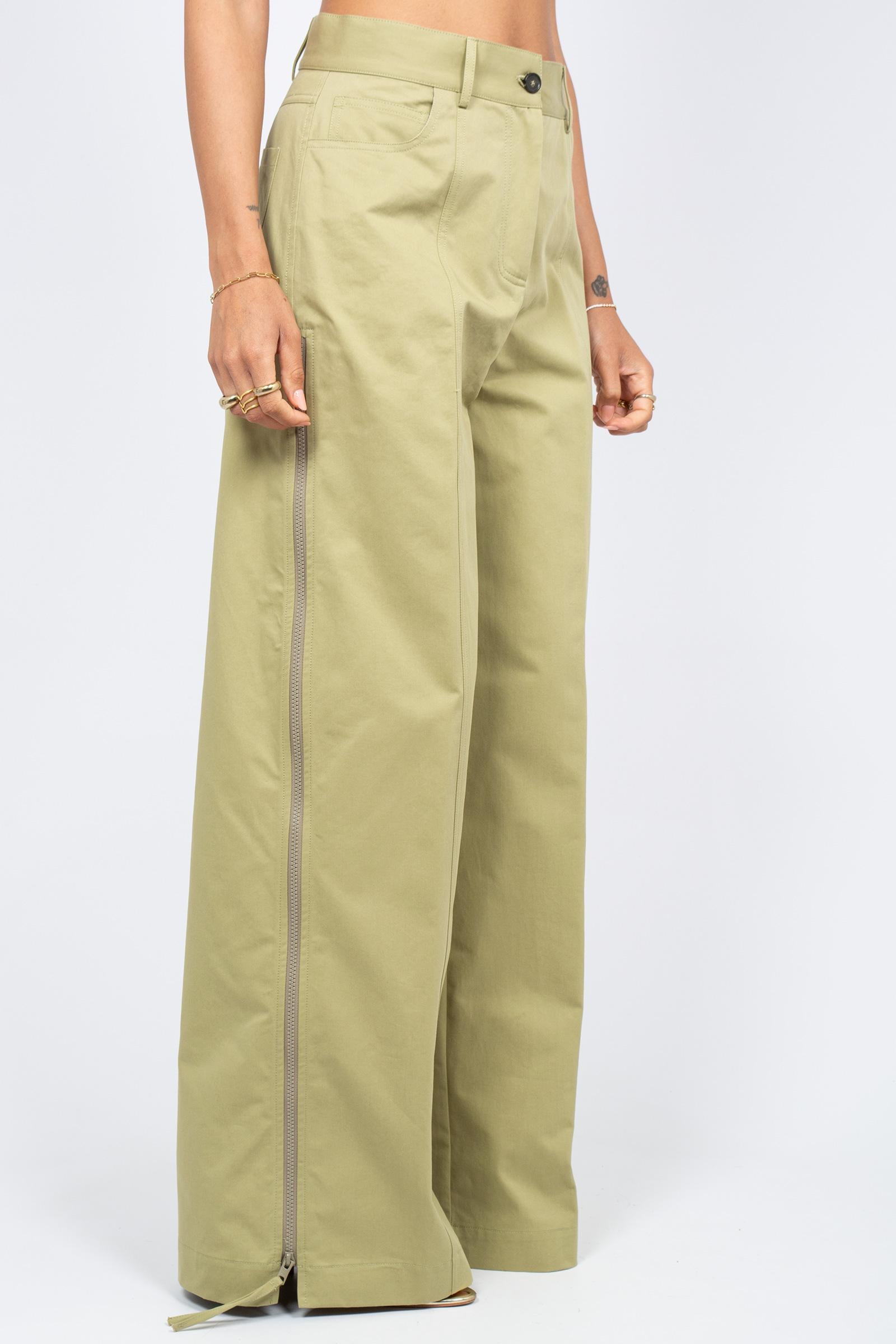 pantalone con zip laterale 'steff' P6SG04 T15 ERIKA CAVALLINI 