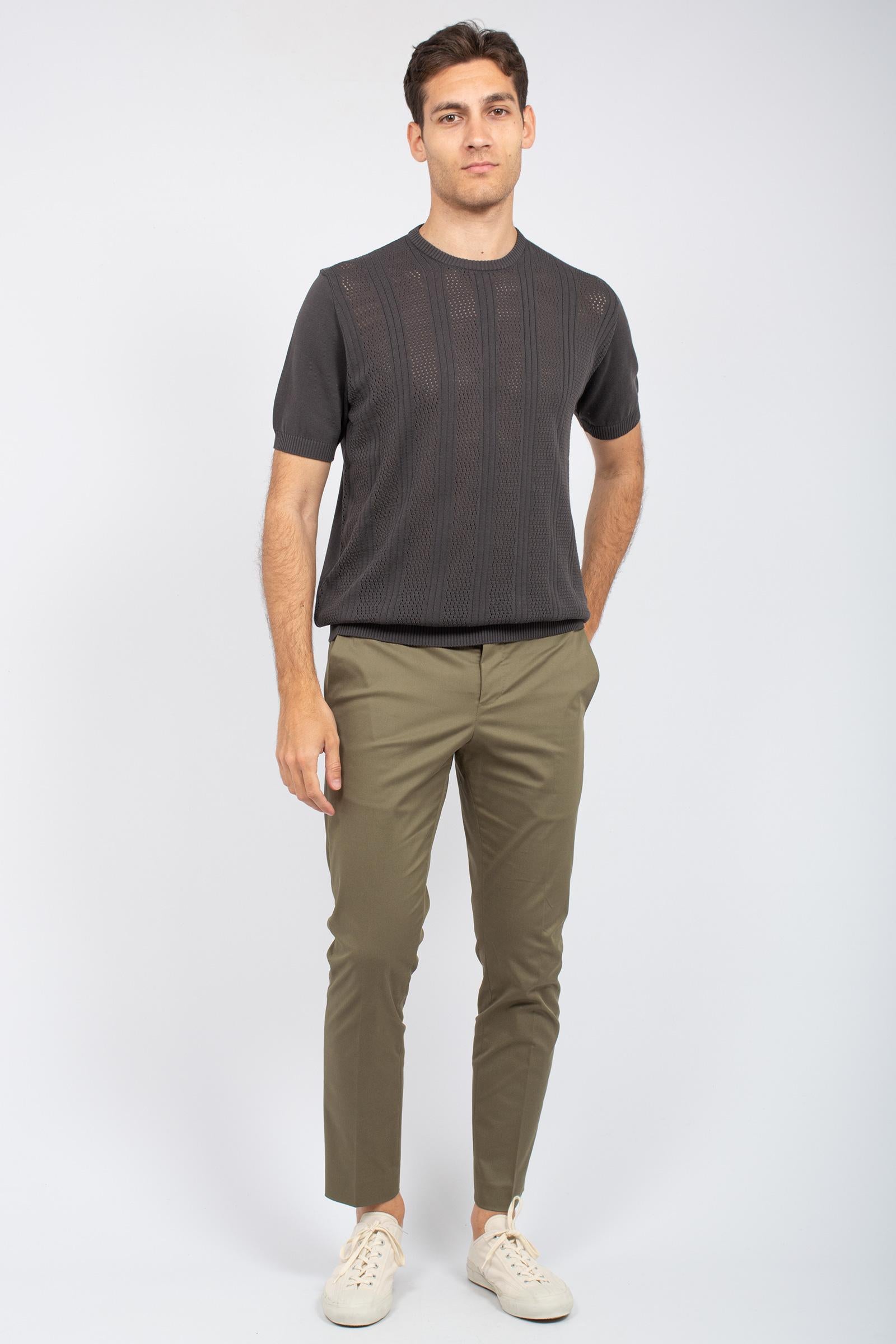 t-shirt girocollo traforata D1Z300PT 470 DRUMOHR 