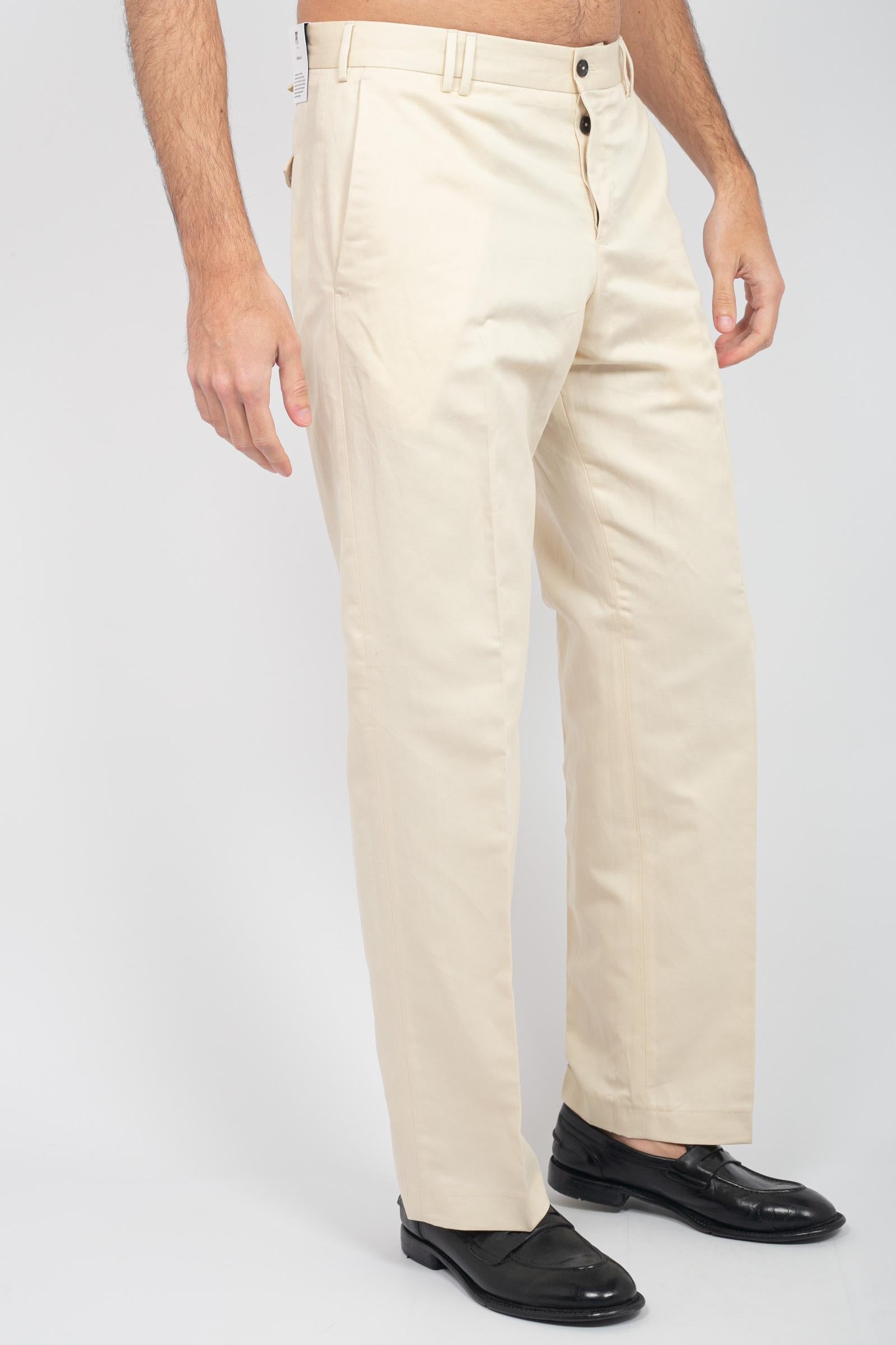pantalone in lino e cotone 'michael' C0ASJDB00REW BP650015 PT TORINO 