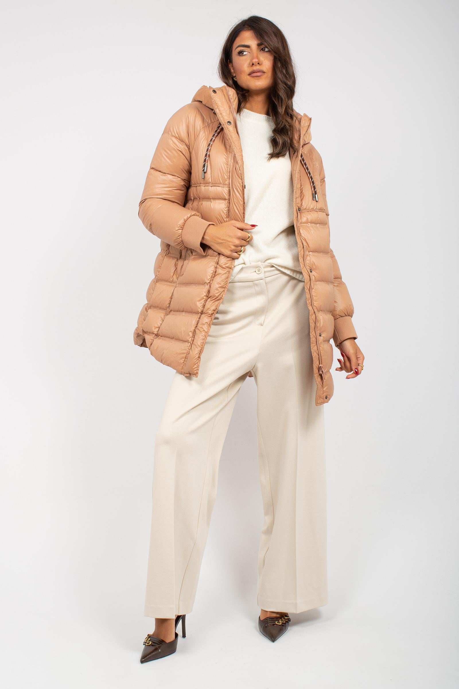 piumino in nylon e velluto PUEBLA ROSA PATRIZIA PARMA 