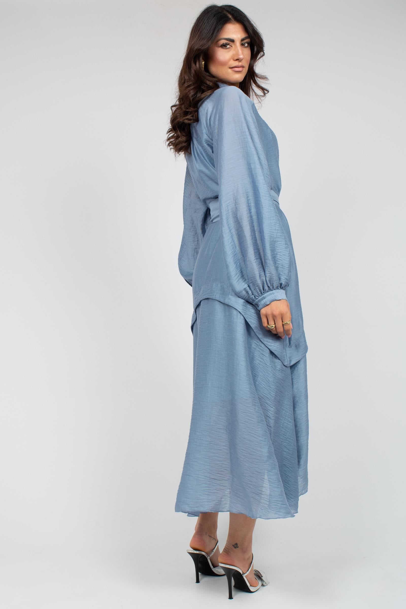 abito lungo in viscosa VARSAIL385 1383 HANAMI D'OR 