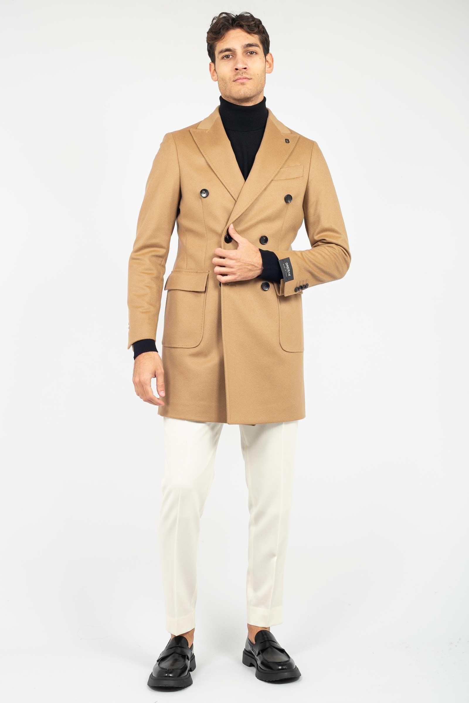 cappotto doppio petto in panno di lana vergine A4LIONEC100 100 BRERAS 