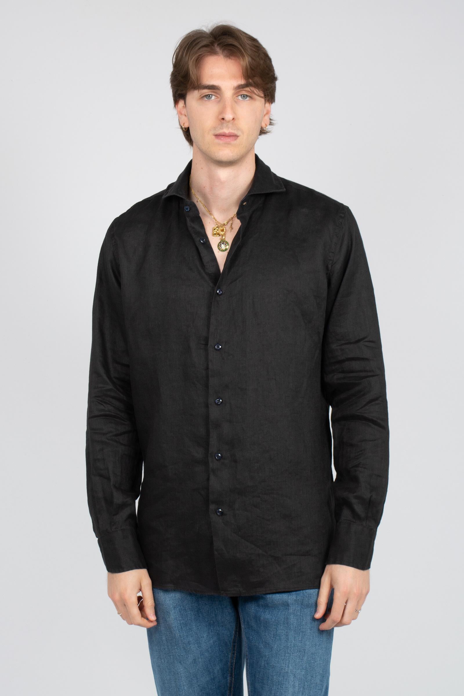 camicia in puro lino 34RHR27106811 05 BOLZONELLA1934 