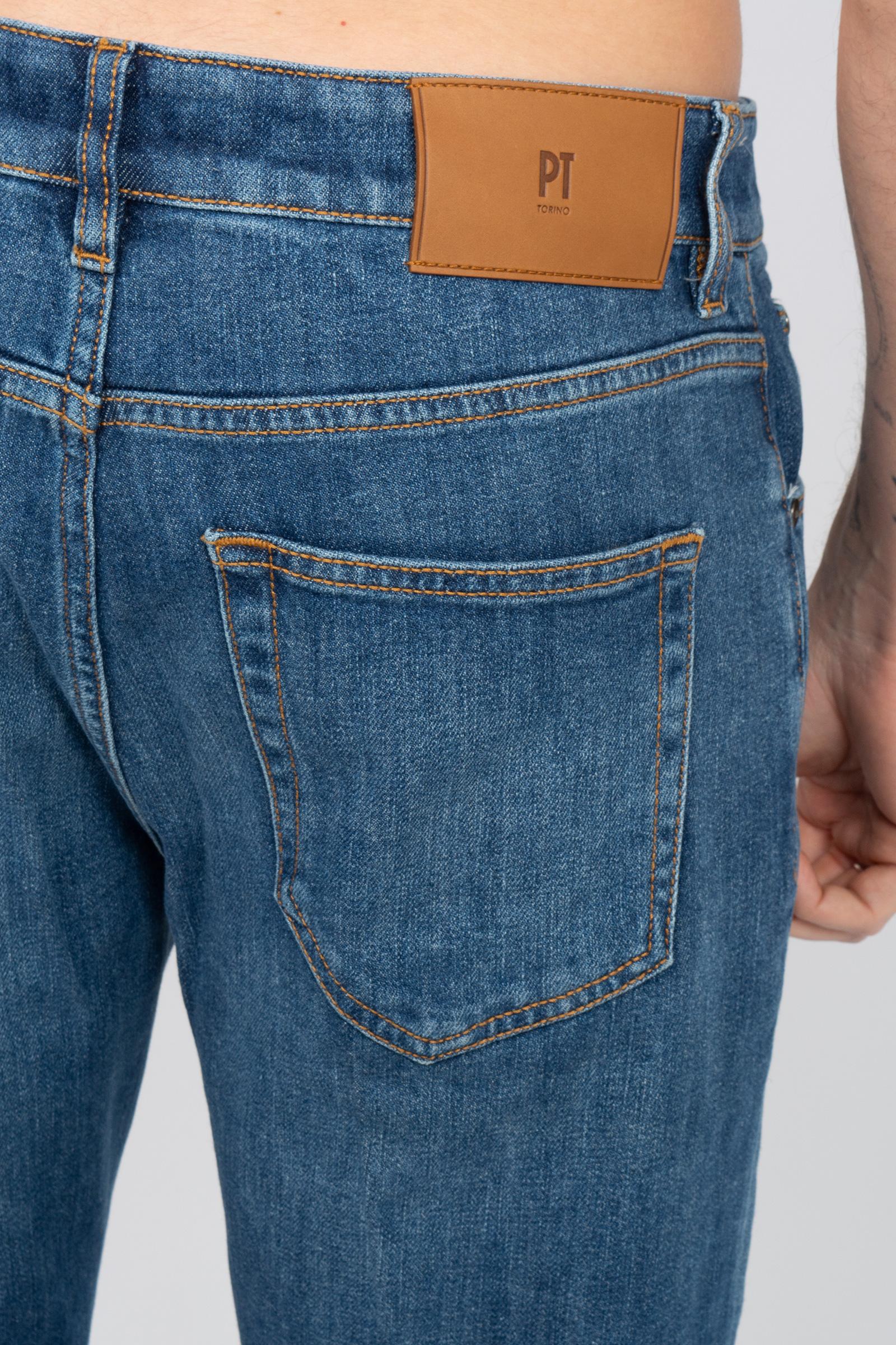jeans in bull di cotone stretch 'raggae fit' C5TP05B0 TX1610MI30 PT TORINO DENIM 
