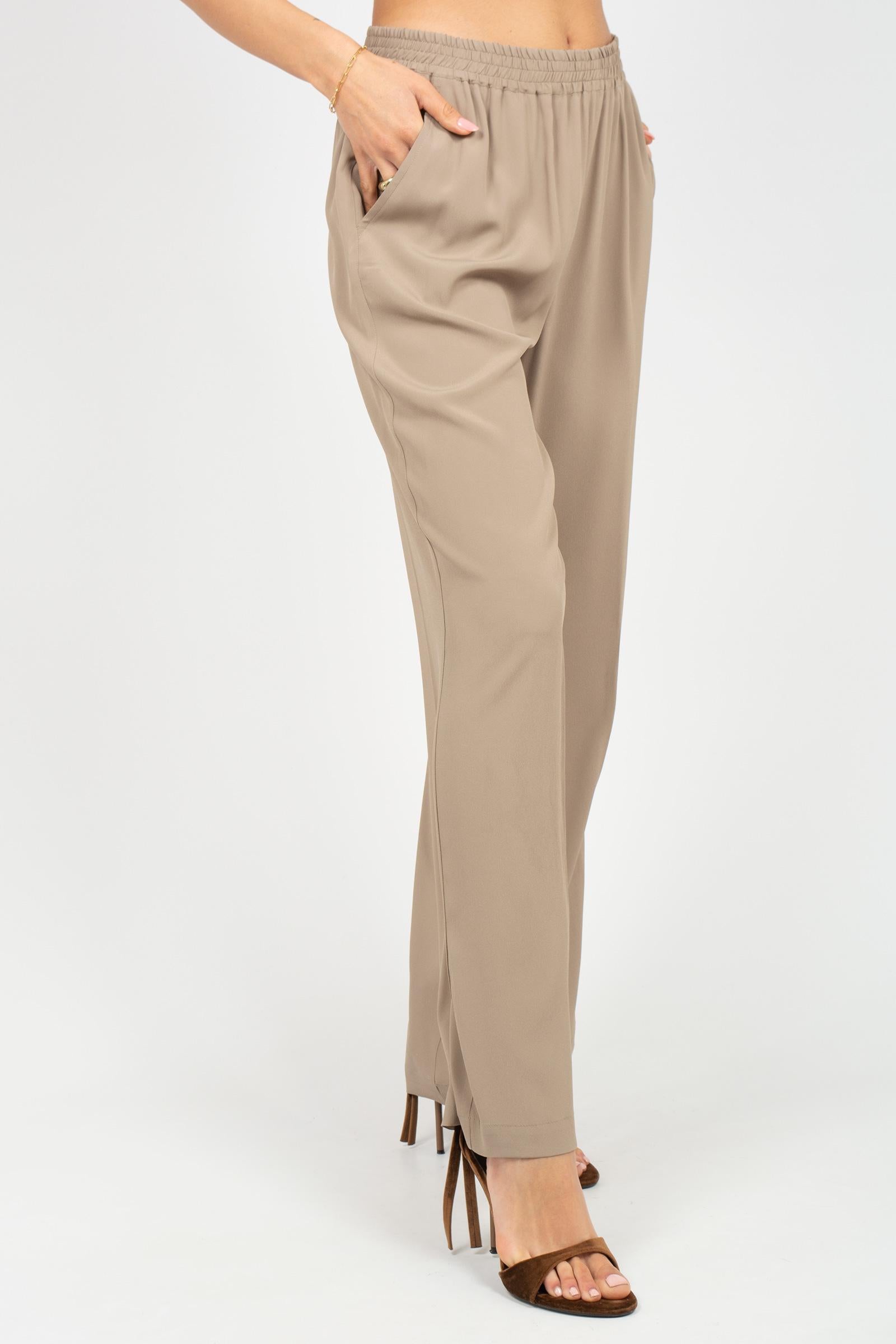 pantalone in crepe di misto seta PT1356460090 044 SEVENTY 