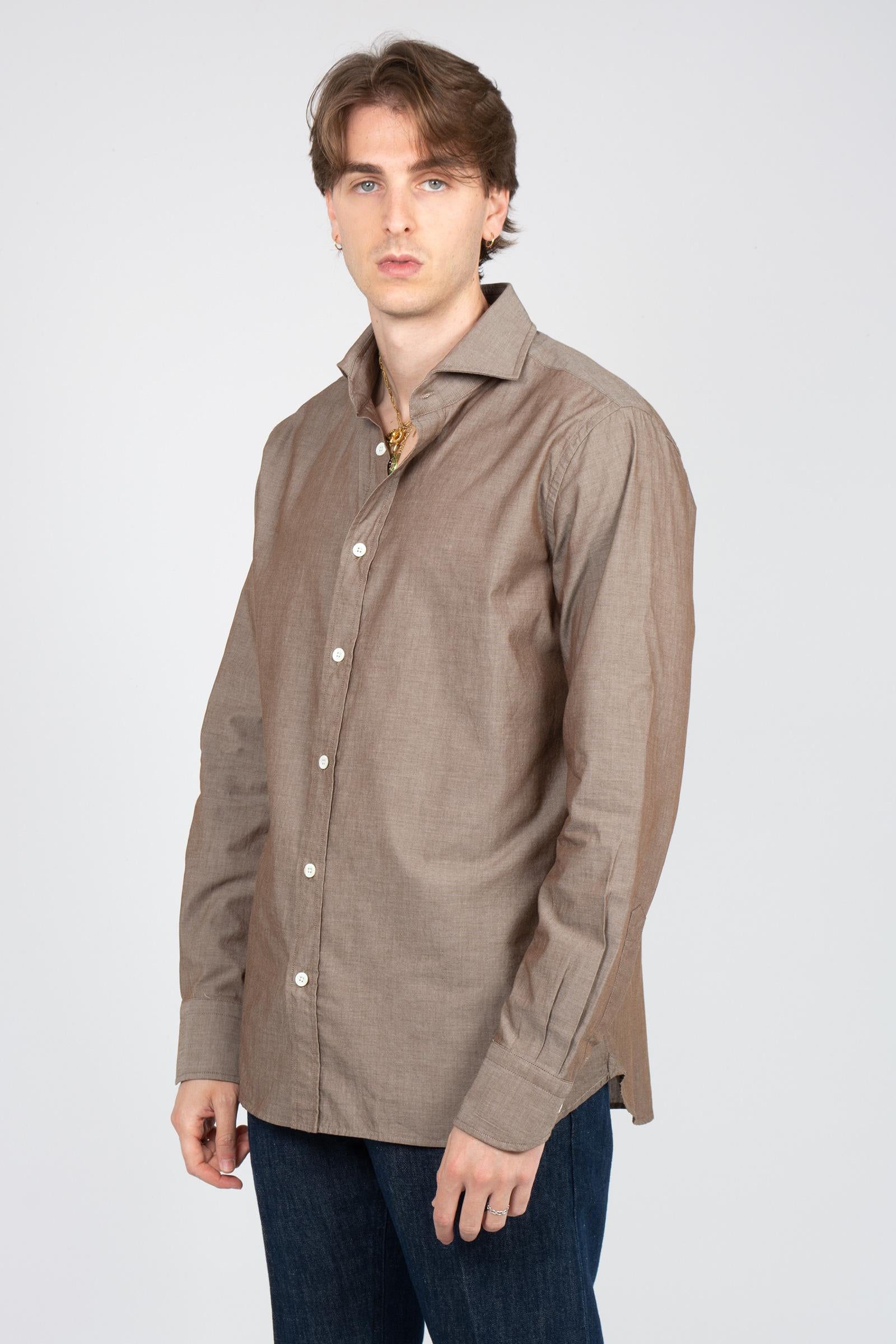camicia in buell di cotone 34RBU27146801 04 BOLZONELLA1934 