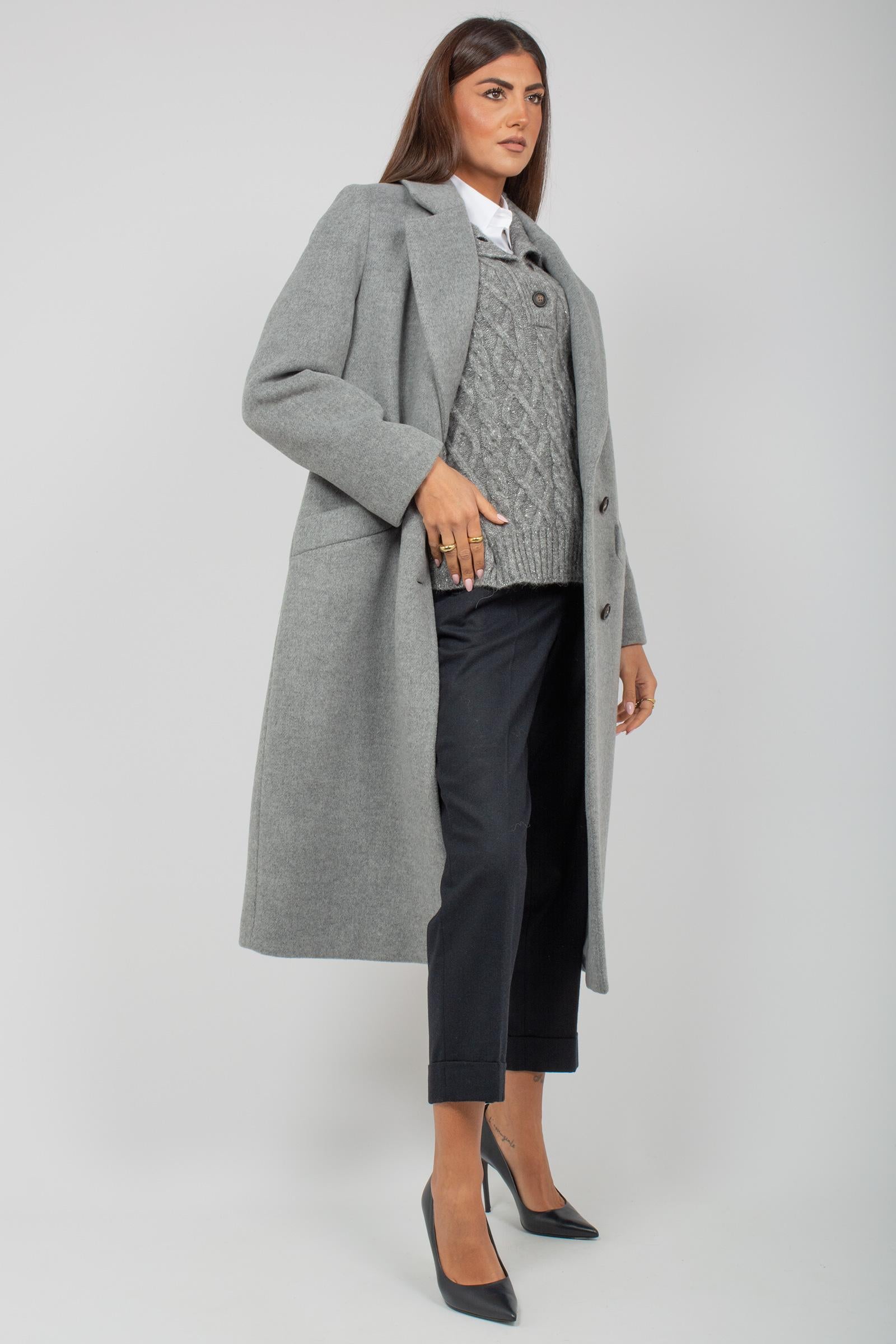 cappotto oversize doppio petto M2017803194 971 PESERICO EASY 