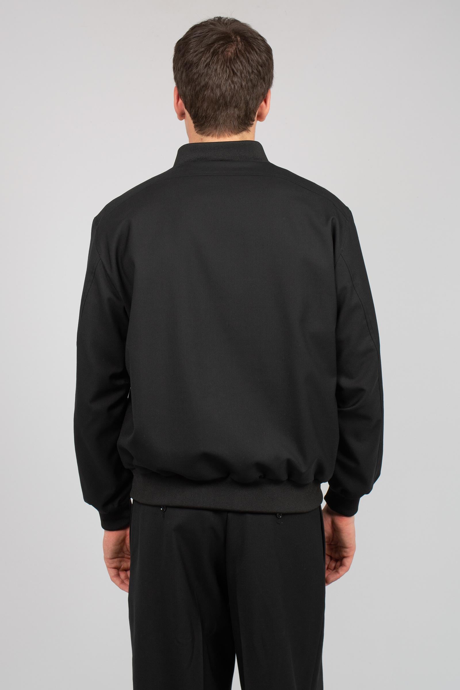 bomber in misto lana con zip BOMBERSMPS26 NERO BE ABLE 