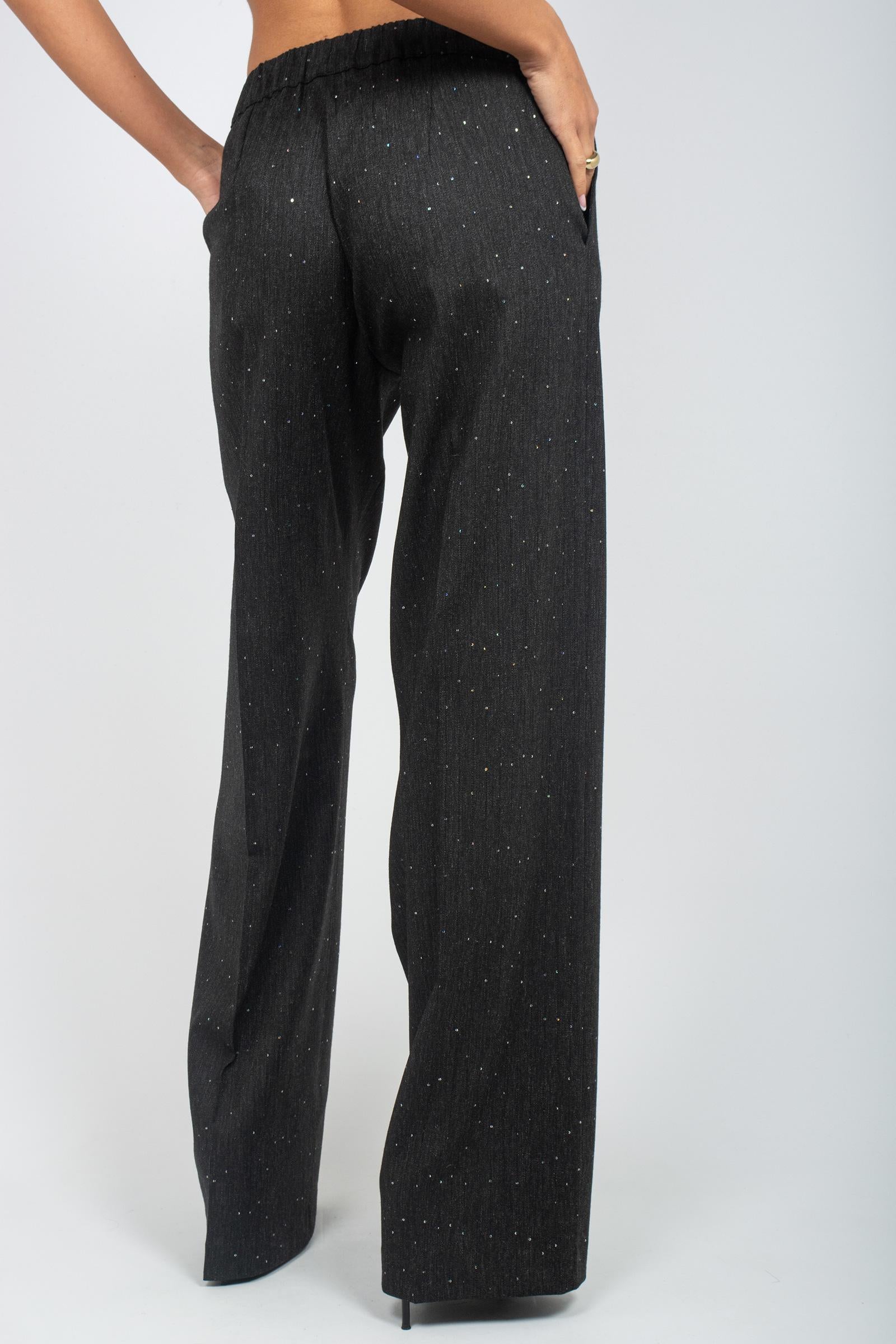 pantalone ampio in flanella 61832 11 D.EXTERIOR 