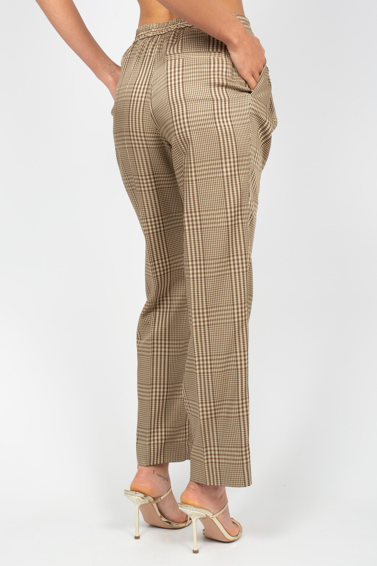 pantalone in p.pe di galles 'silvia' Y6SI66 PDG07 SEMICOUTURE 