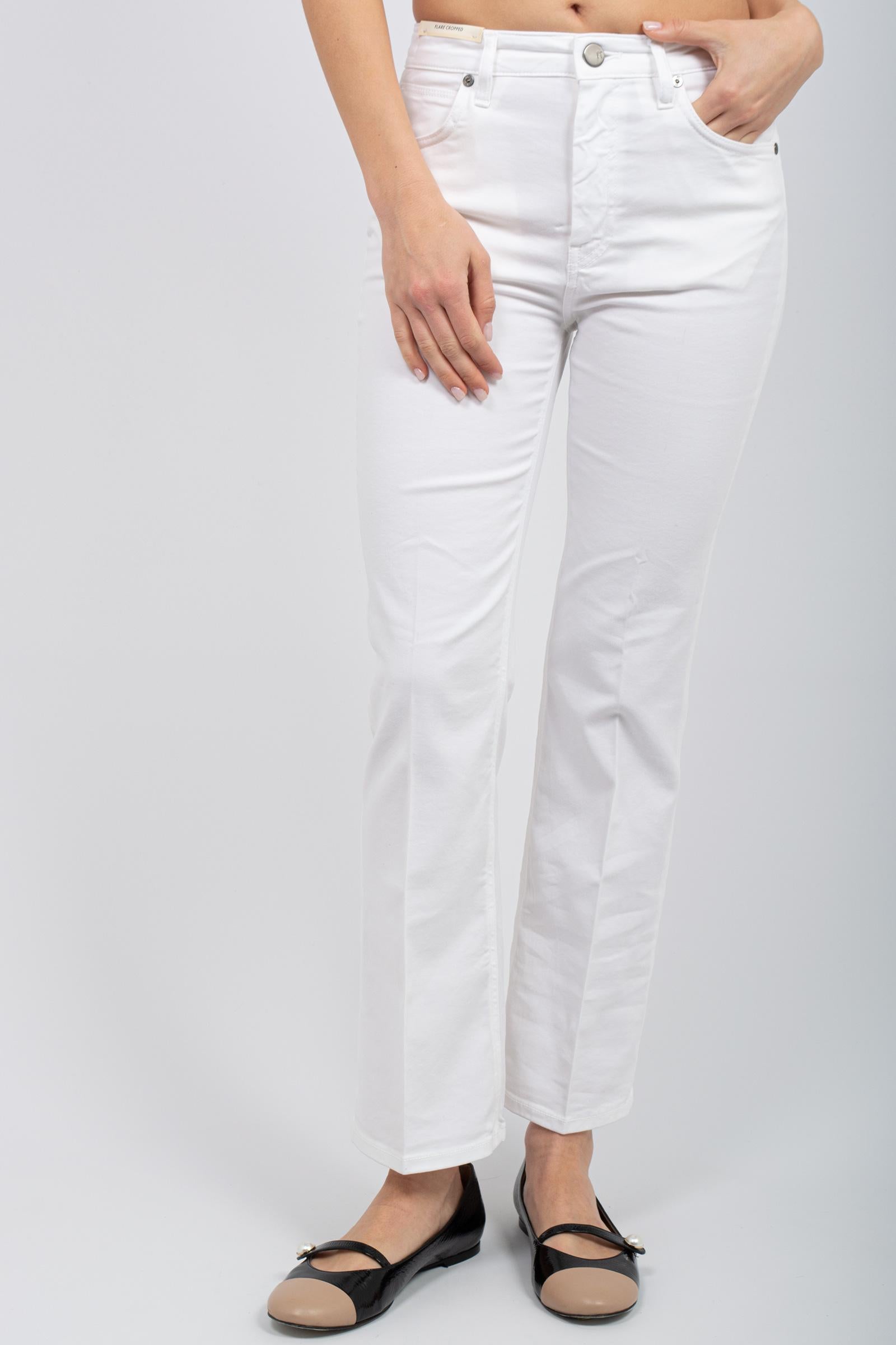 denim flare cropped 'kim' C1VPKMZ0 SV08T0Y010 PT TORINO DENIM 