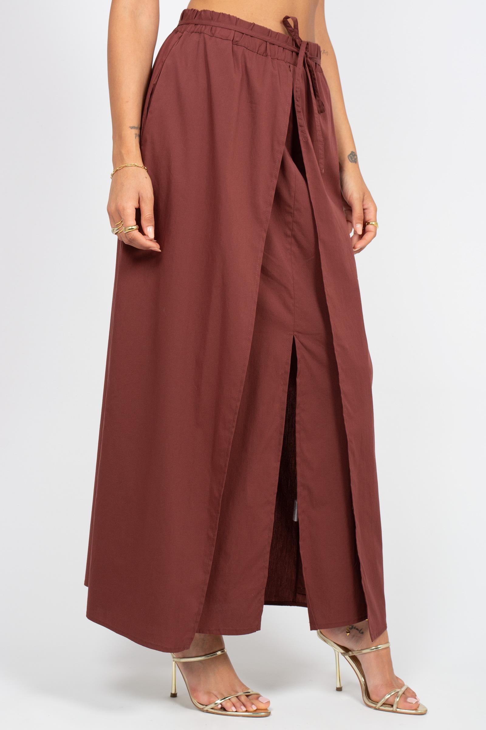 gonna in misto cotone stretch SS2252128 217 ANNA SERAVALLI 