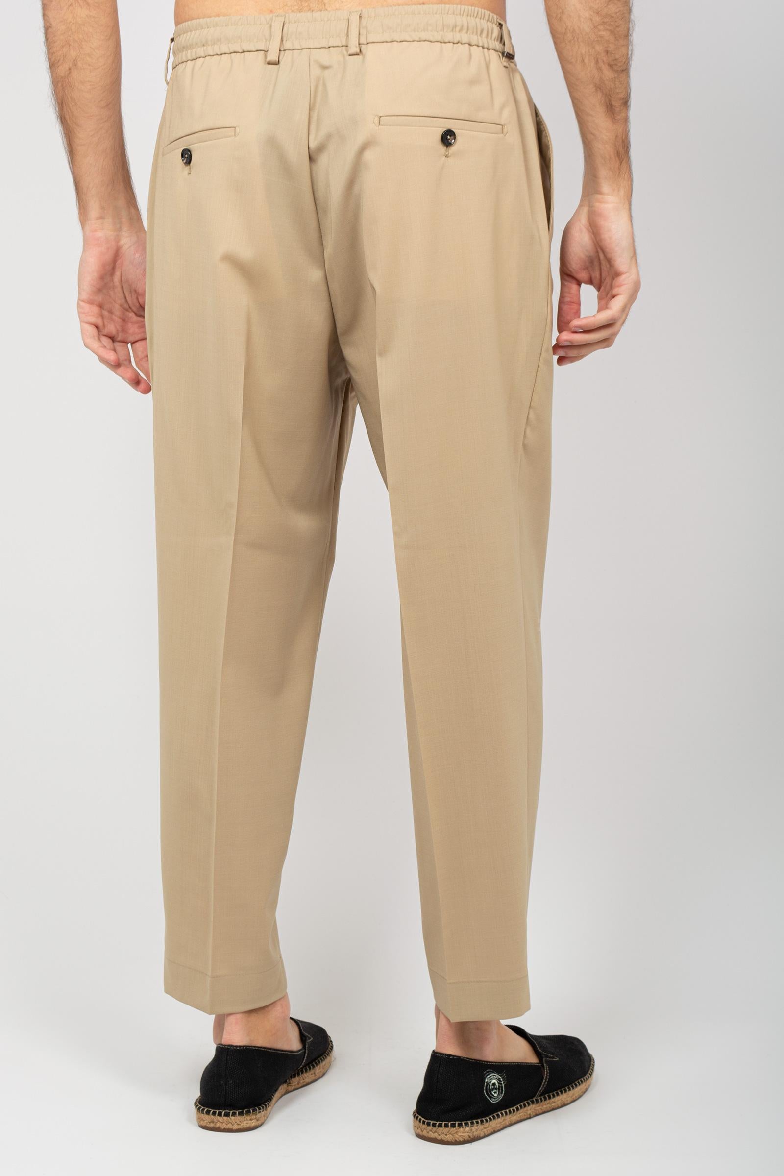 jogger in misto lana vergine 'dominique' DOMINIQUEREGULARMT BEIGE BE ABLE 