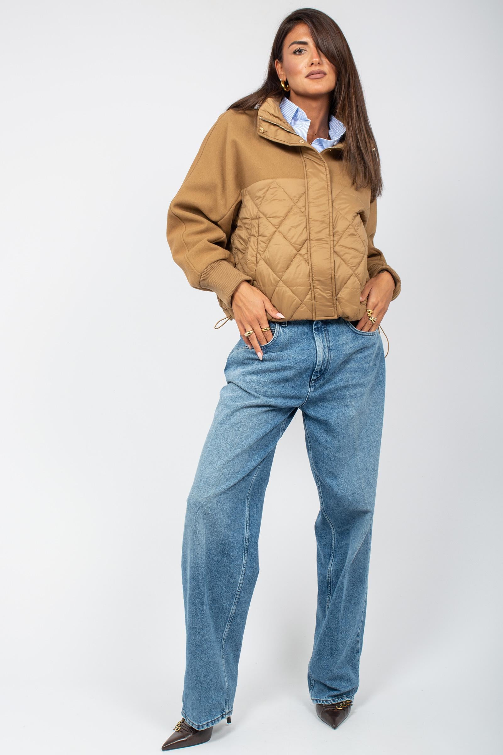 giacca piumino in lana e nylon R122R002130N 12 DIANA GALLESI 