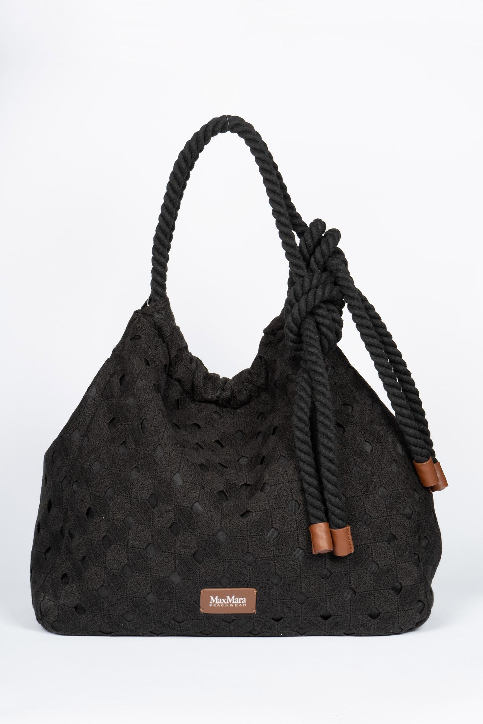 shopper in cotone sangallo 'arte' 2616511019600 002 MAXMARA BEACHWARE 