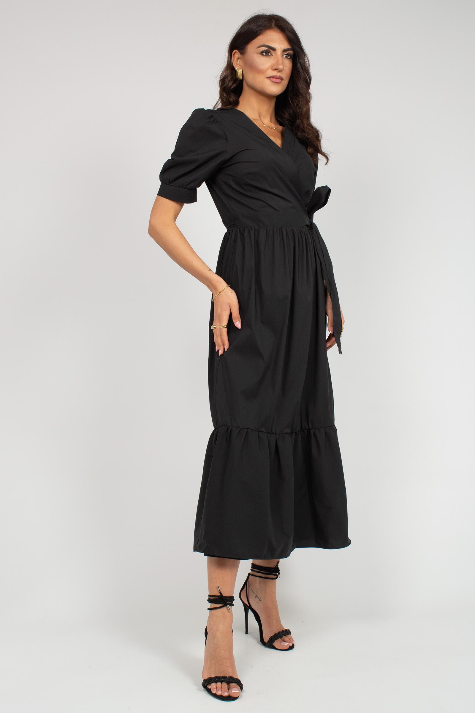 abito incrocio in misto cotone 7709R105018N 33 DIANA GALLESI 