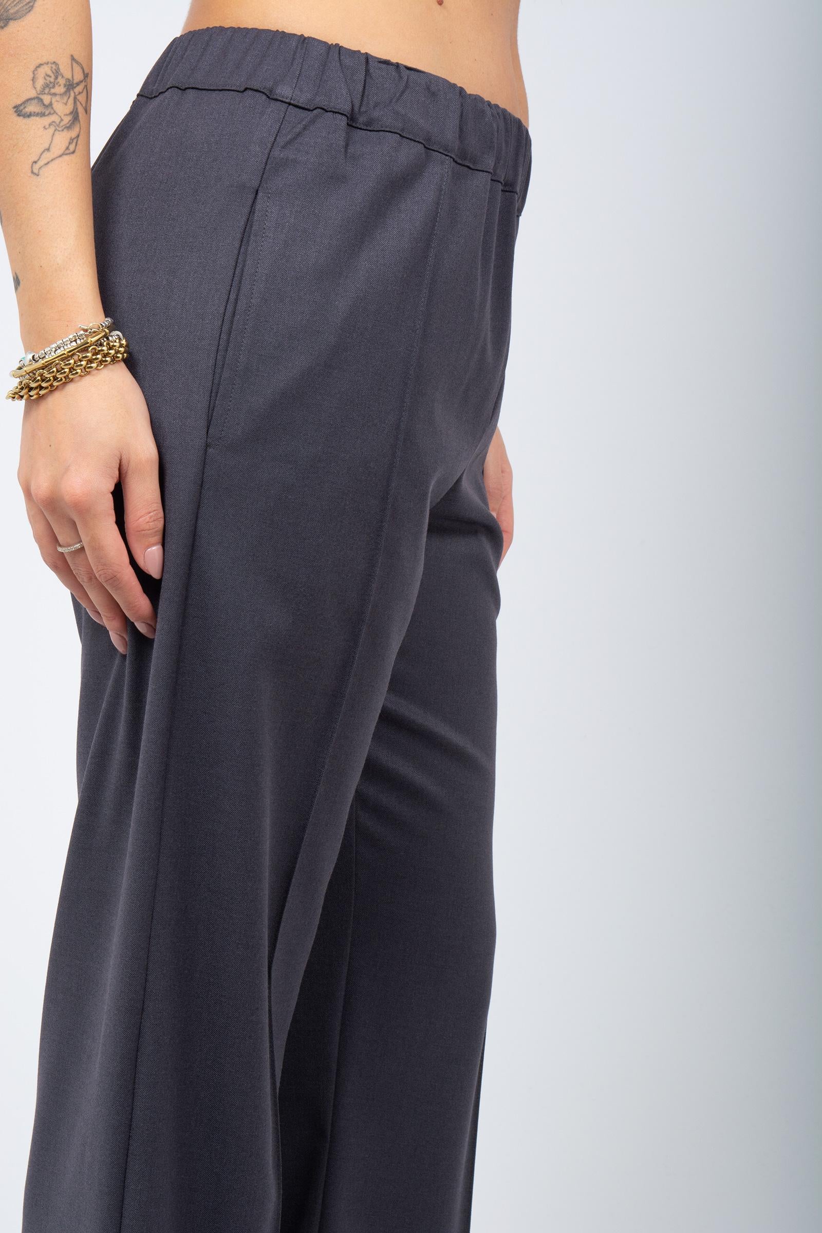 pantalone in misto viscosa S2103564 060 ANNA SERAVALLI 